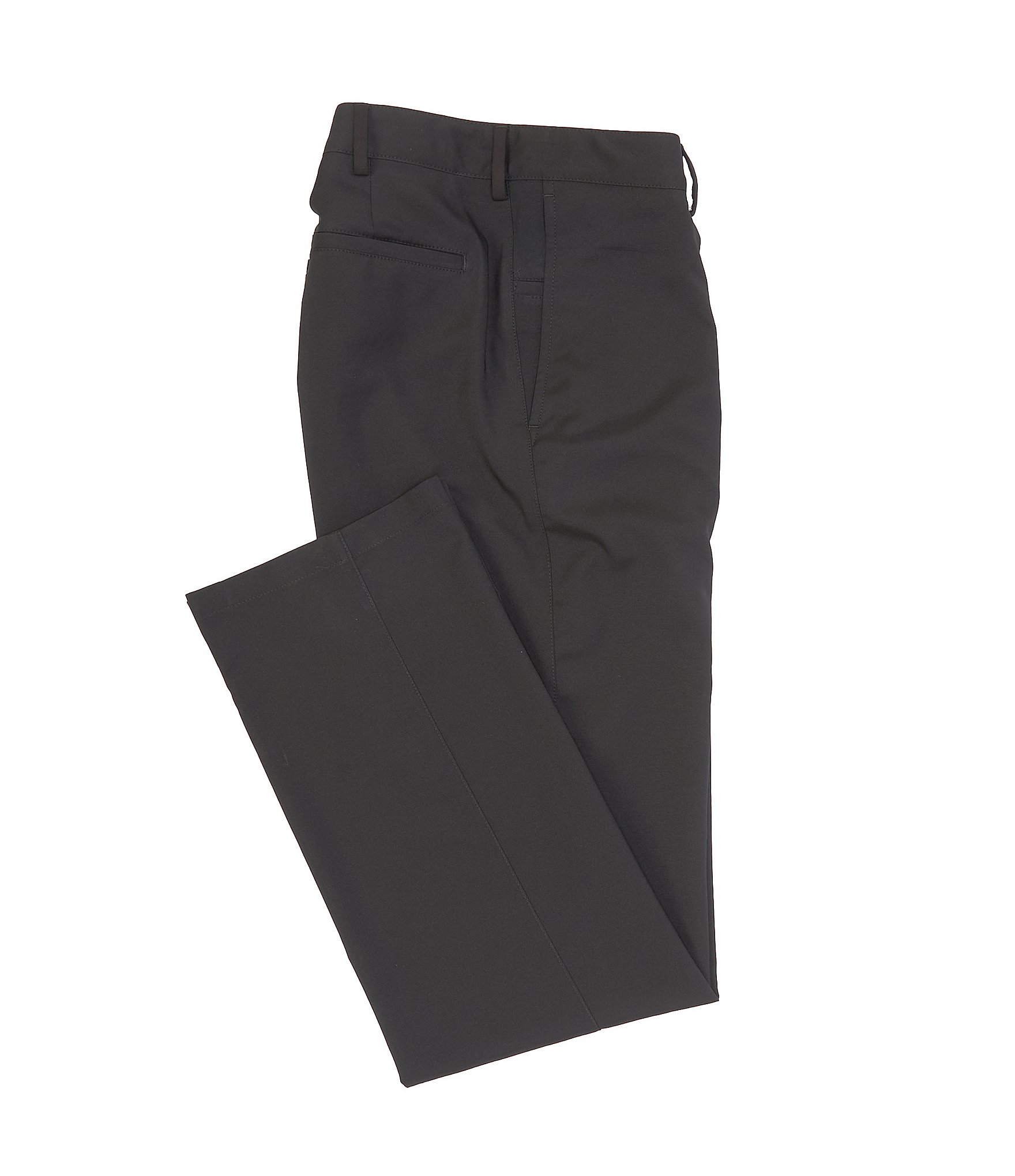 Roundtree & Yorke Flat Front Performance Straight Fit Chino Pants ...