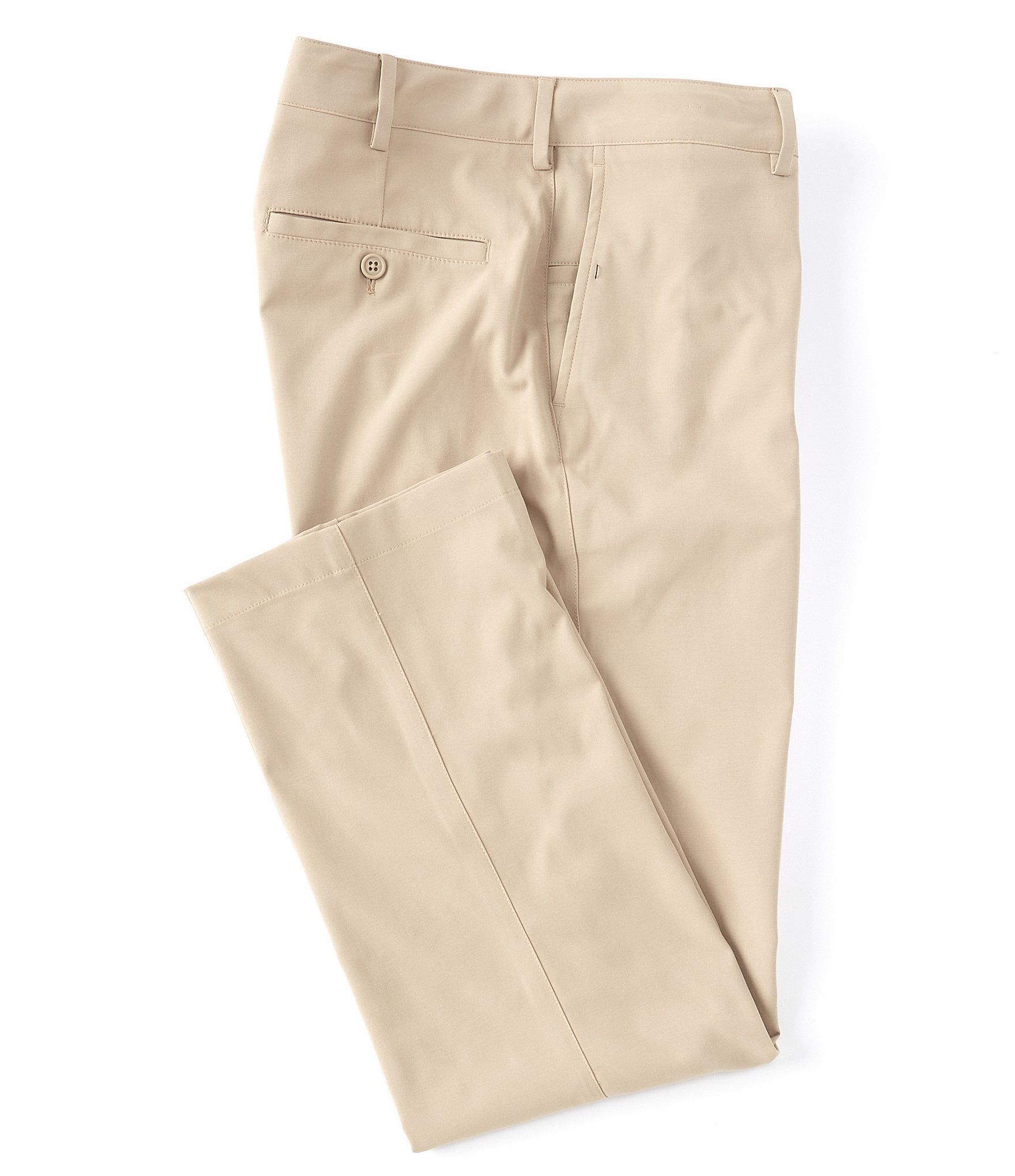 ROUNDTREE & YORKE NEW NWT KHAKI CLASSIC FIT PANTS 40 X 29 STRING BEIGE FREE S/H 