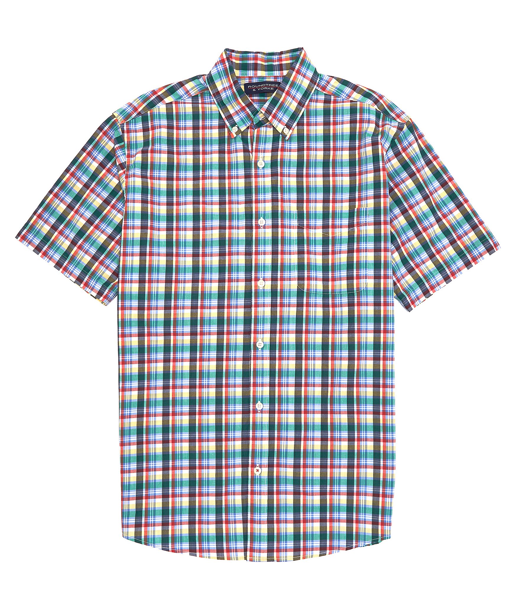 Roundtree & Yorke Heritage '87 Collection Short Sleeve Button Down ...