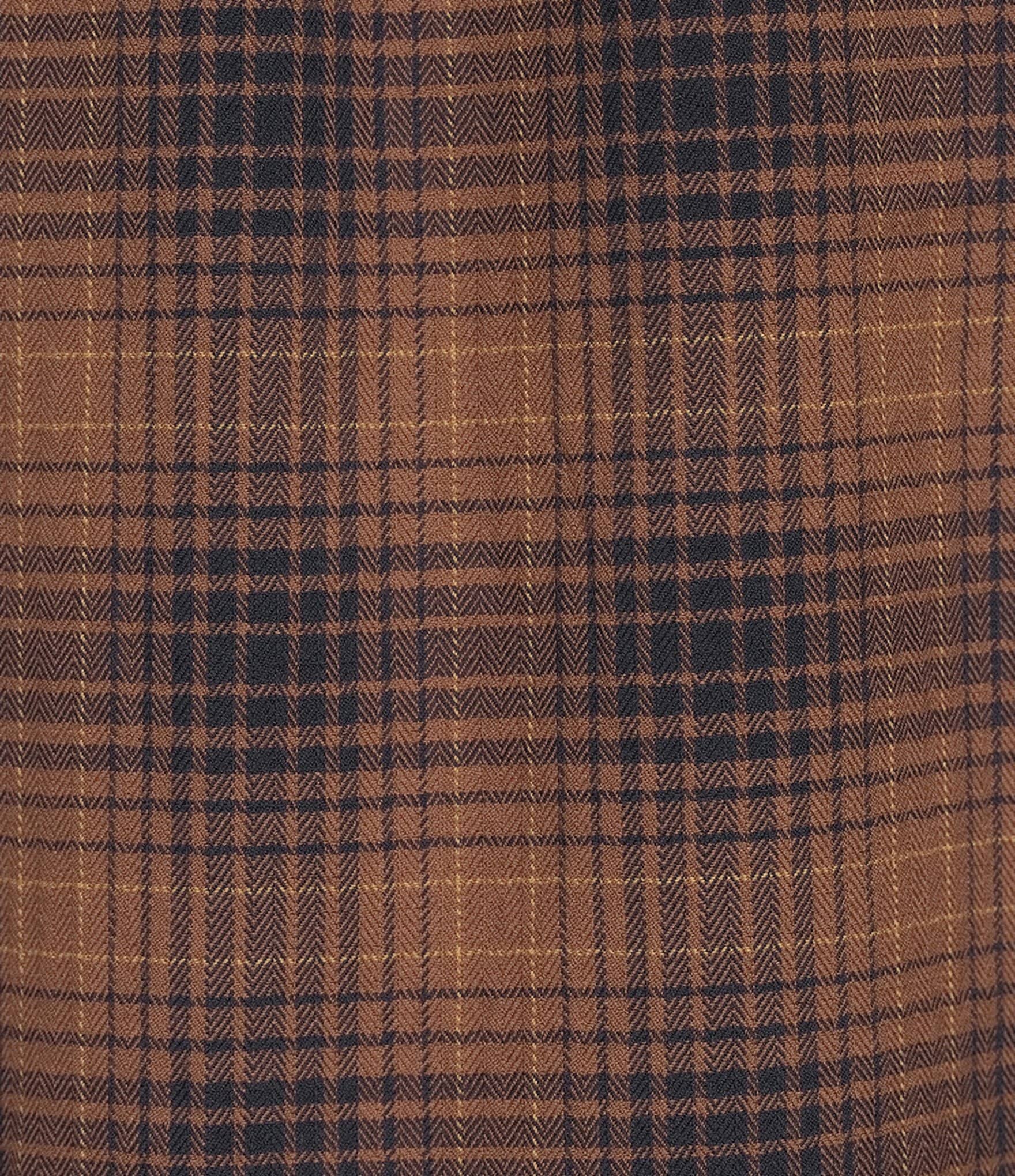 Roundtree & Yorke Herringbone Textured Medium Plaid Sport Shirt
