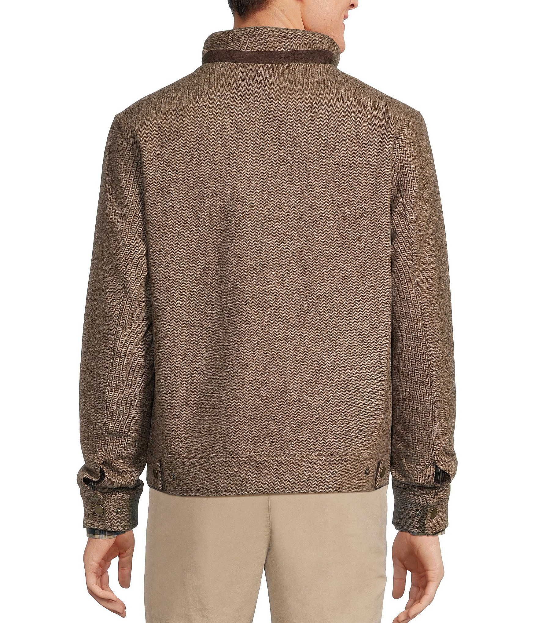 Roundtree & Yorke Herringbone Wool Hipster