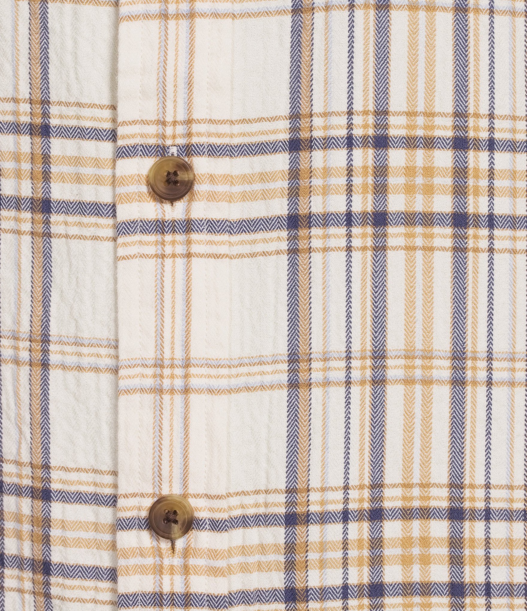 Roundtree & Yorke Long Sleeve Herringbone Textured Large Plaid Sport Shirt