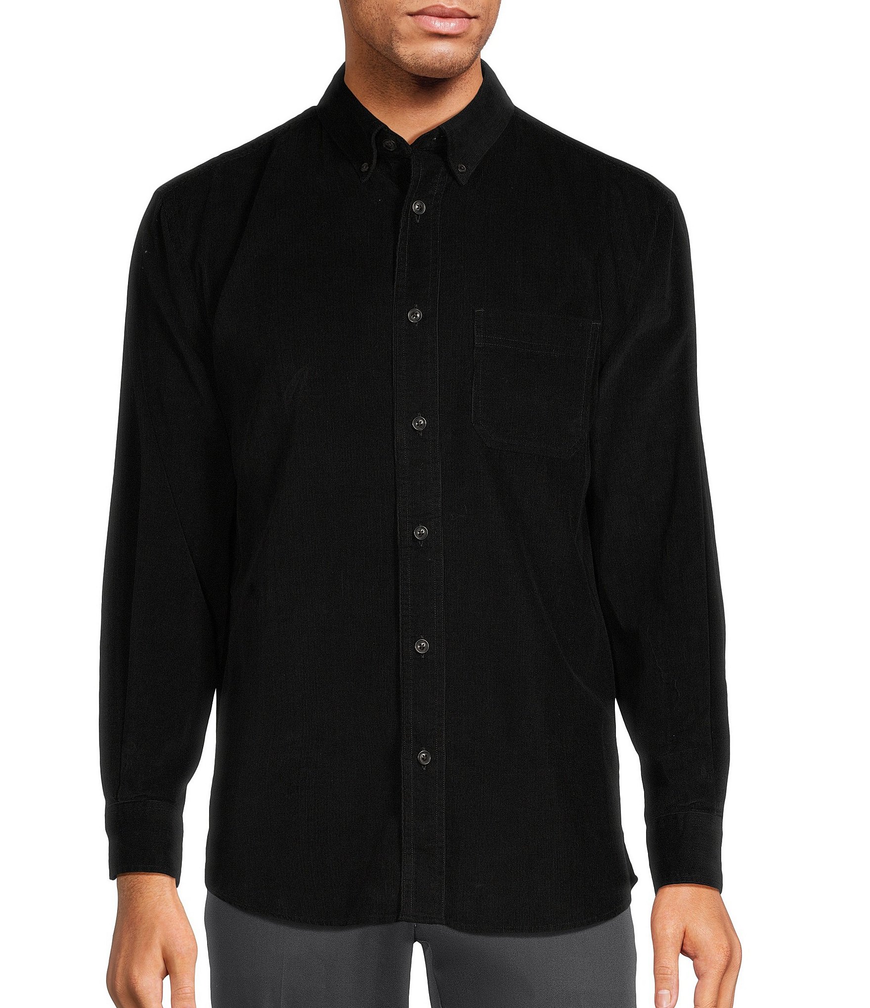 solid: Men's Casual Button-Up Shirts