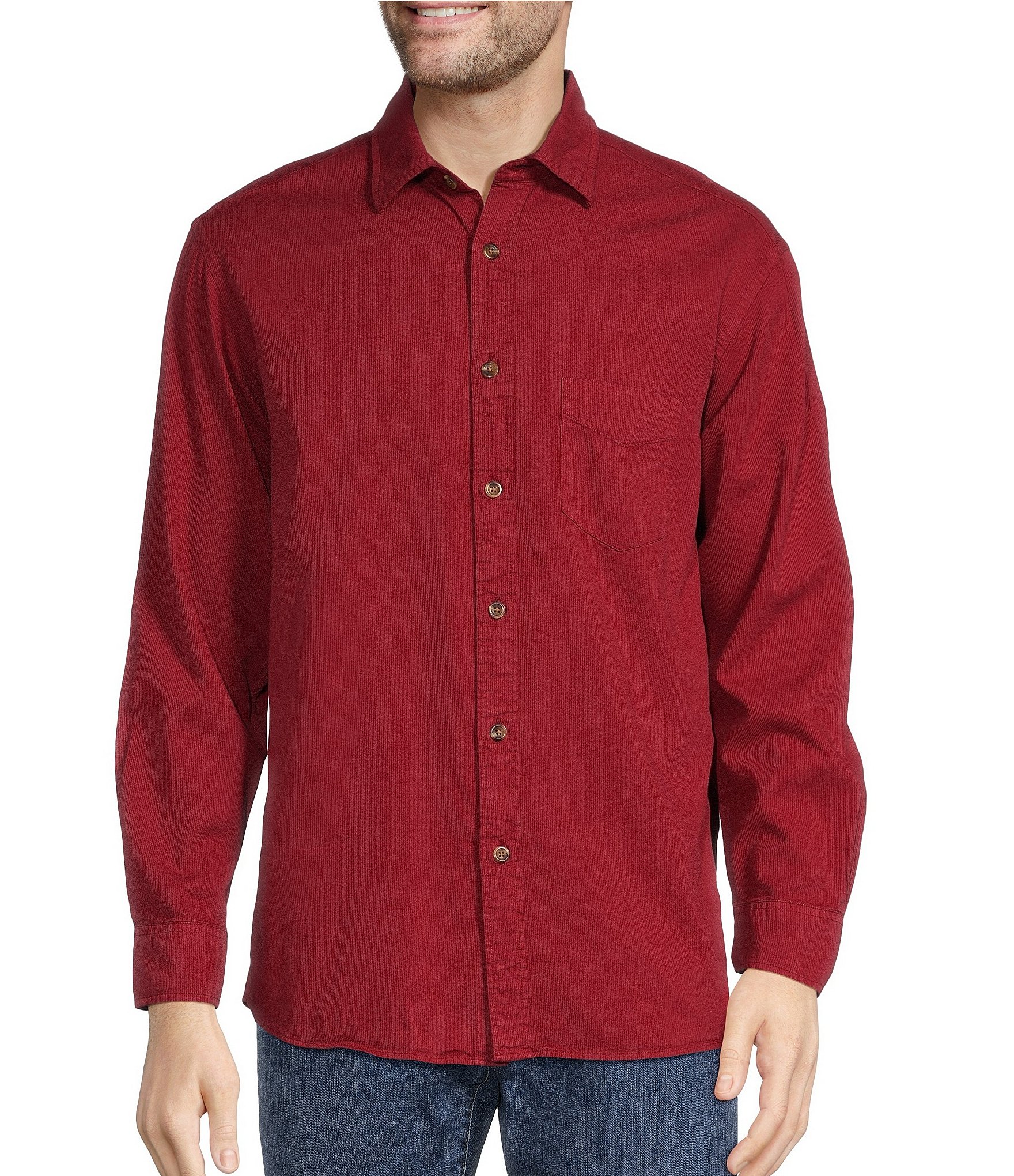  Roundtree & Yorke Performance Stretch Moisture-Wicking Men's  Long Sleeve Shirt, Regular and Big and Tall Sizes (Dark Red 221 & Blue,  Medium) : Clothing, Shoes & Jewelry