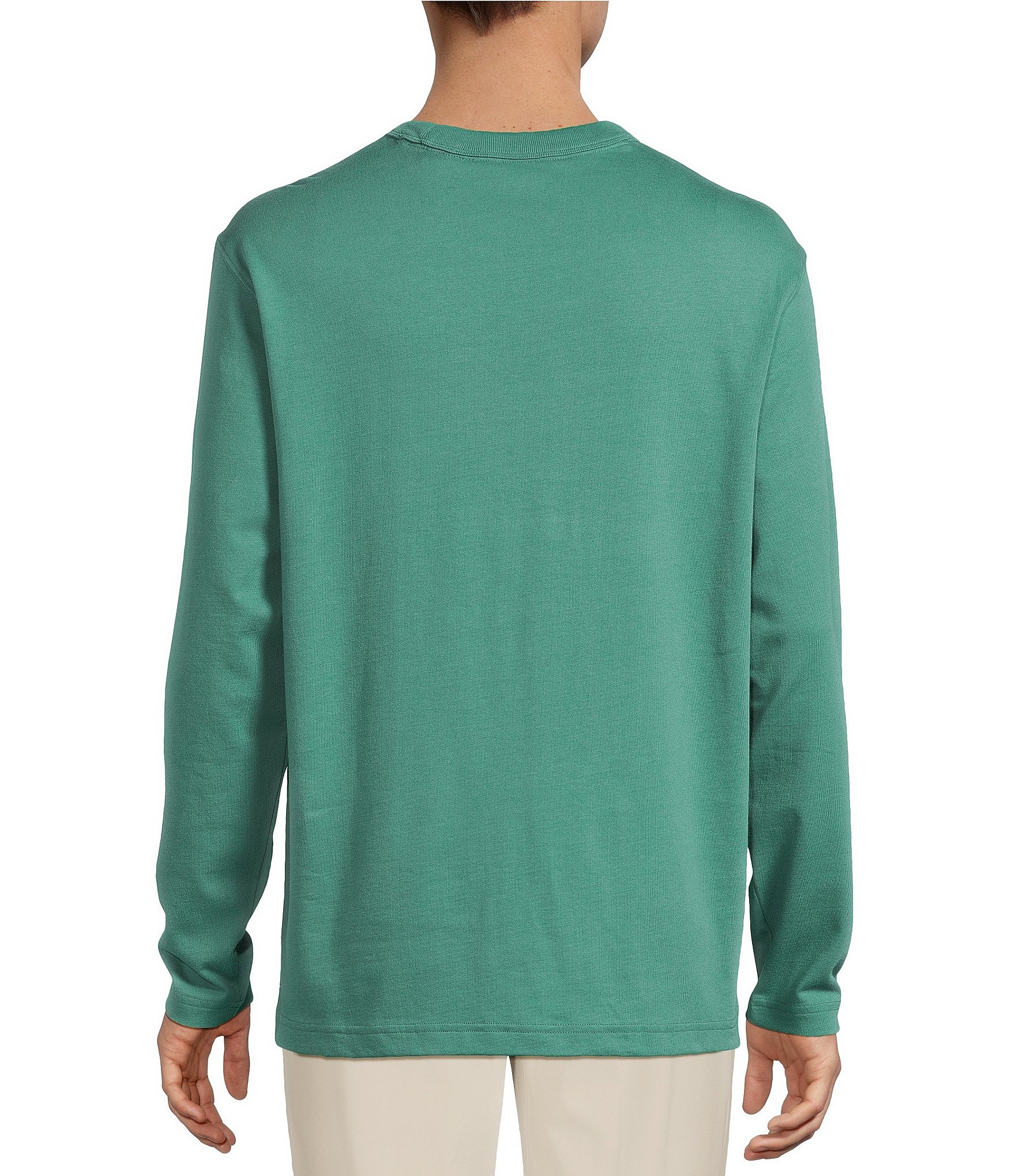 Roundtree & Yorke Long Sleeve Solid Heavyweight Tee