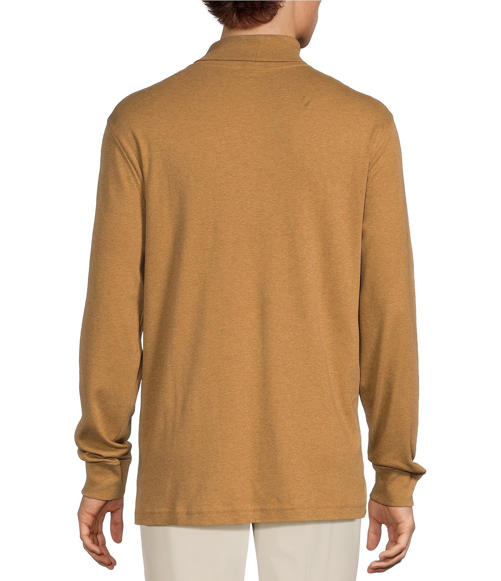 Roundtree & Yorke Long Sleeve Solid Turtle Neck Pullover