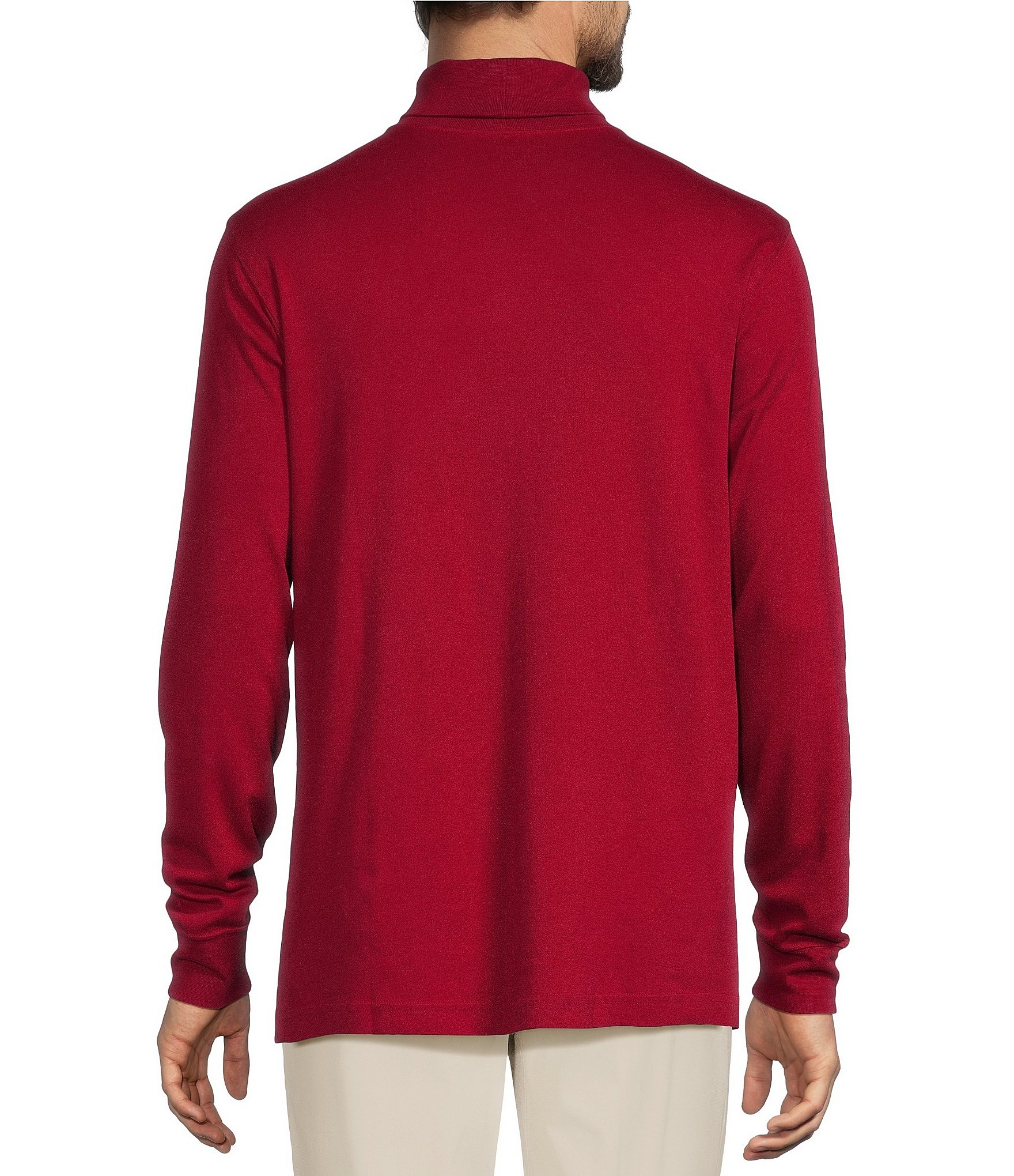 Roundtree & Yorke Long Sleeve Solid Turtle Neck Pullover