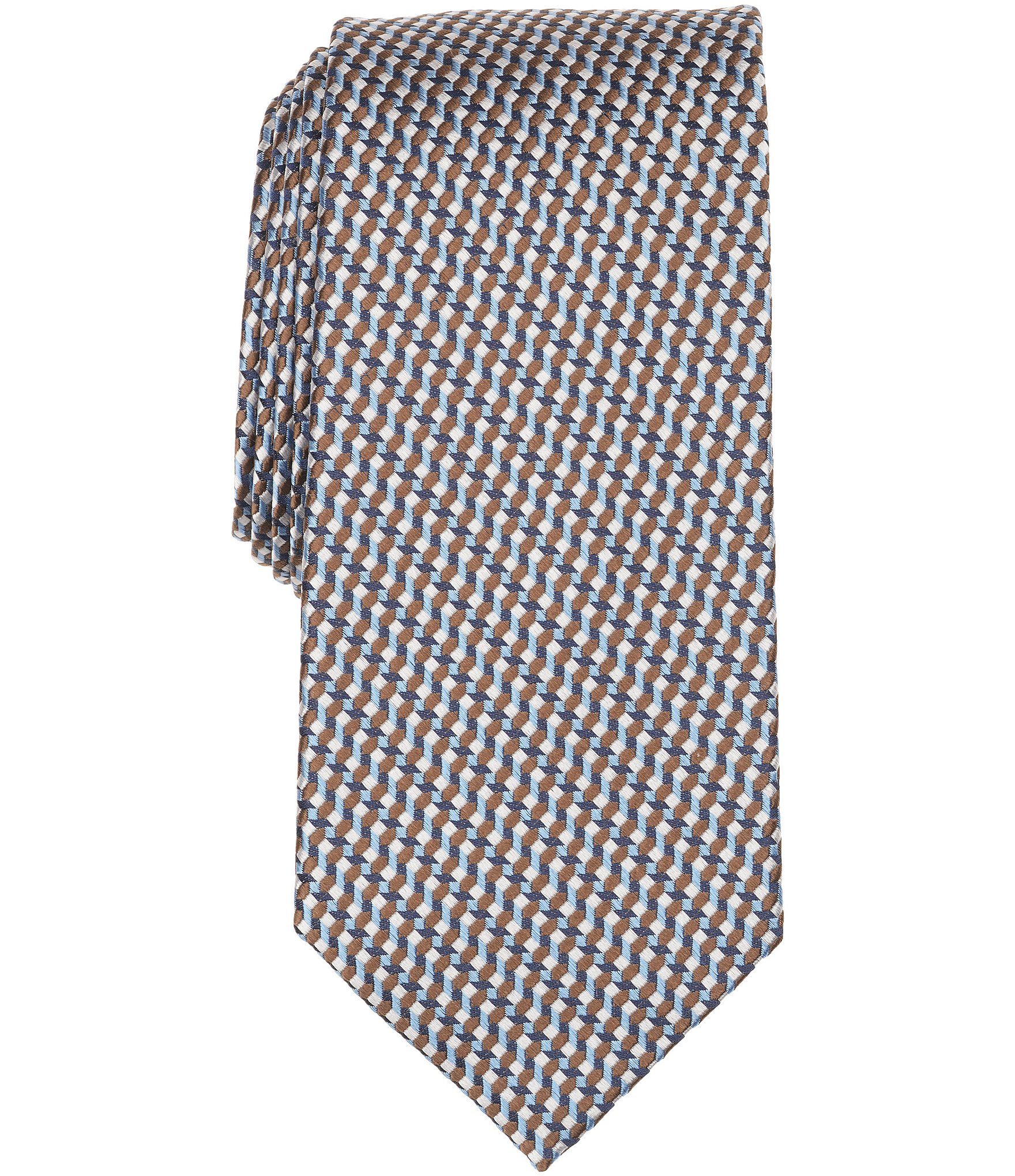Roundtree & Yorke Lucian Neat Traditional Silk Blend Tie