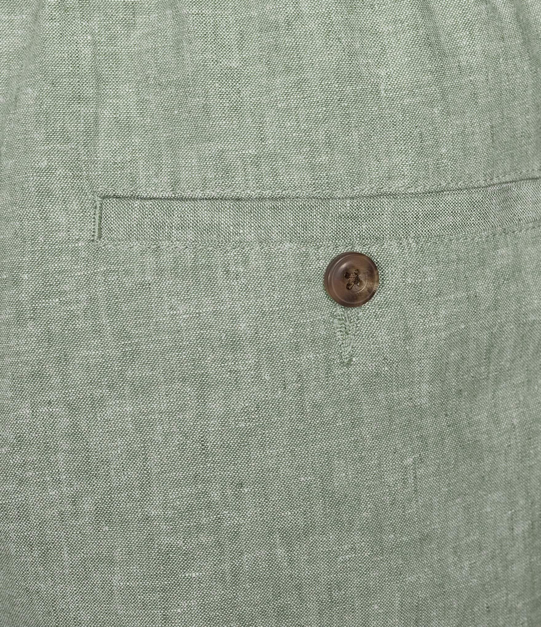 Roundtree & Yorke Luxury Linen Blend Flat Front Drawstring 8#double; Inseam Solid Shorts