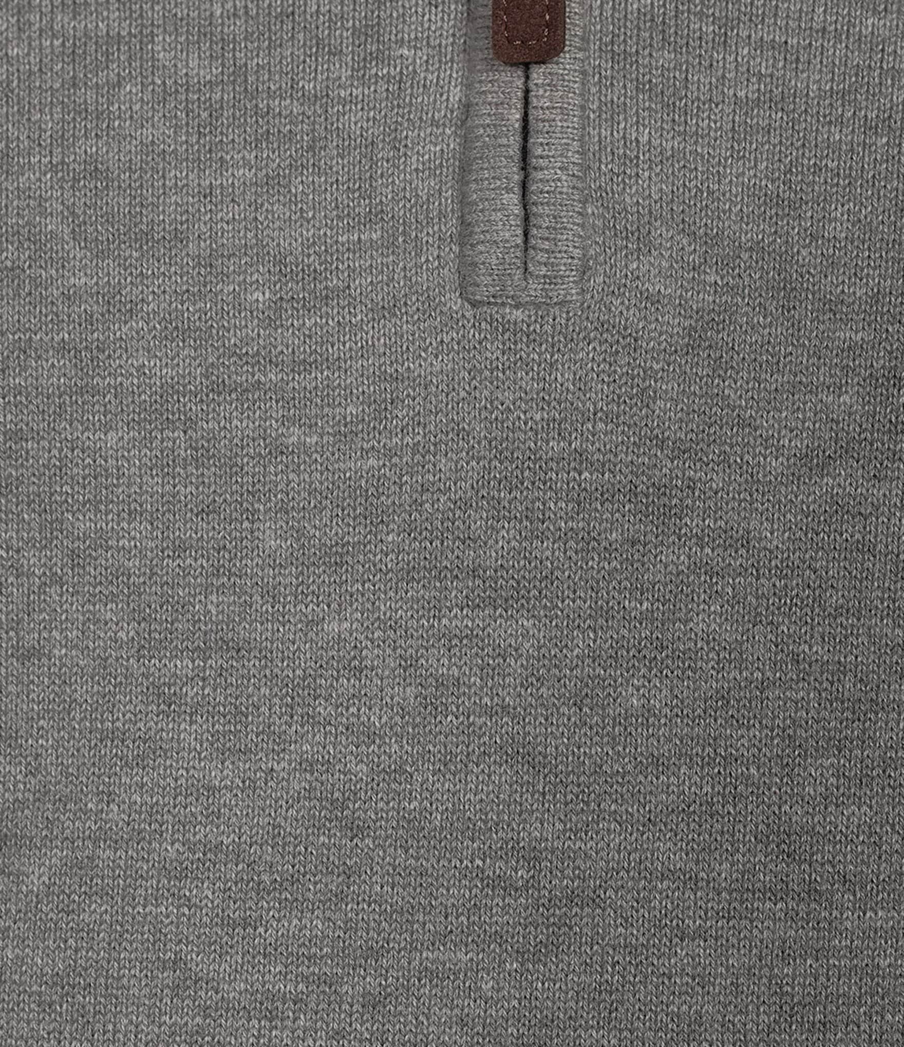 Roundtree & Yorke Mock Neck Long Sleeve Solid Quarter Zip Sweater
