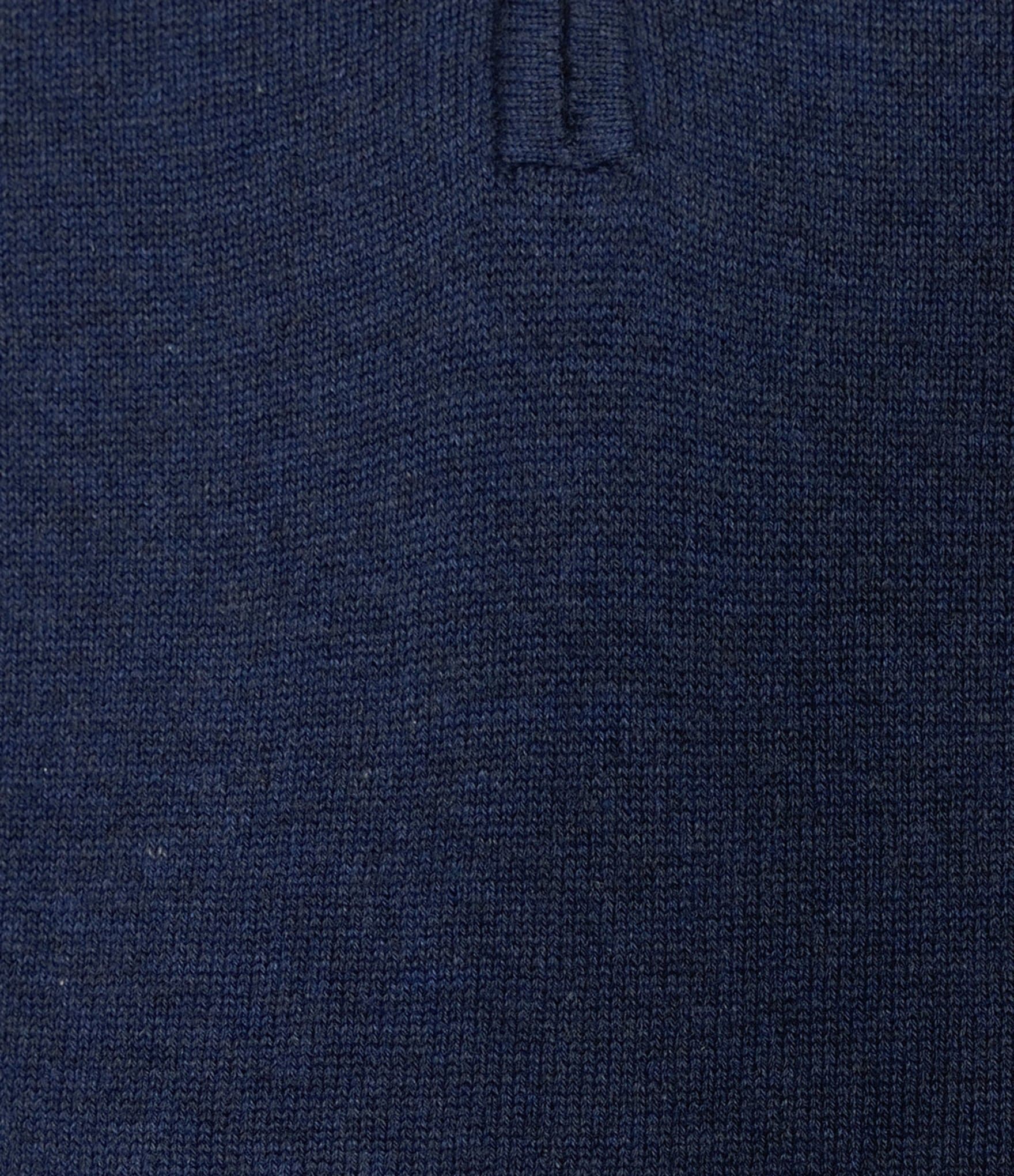 Roundtree & Yorke Mock Neck Long Sleeve Solid Quarter Zip Sweater