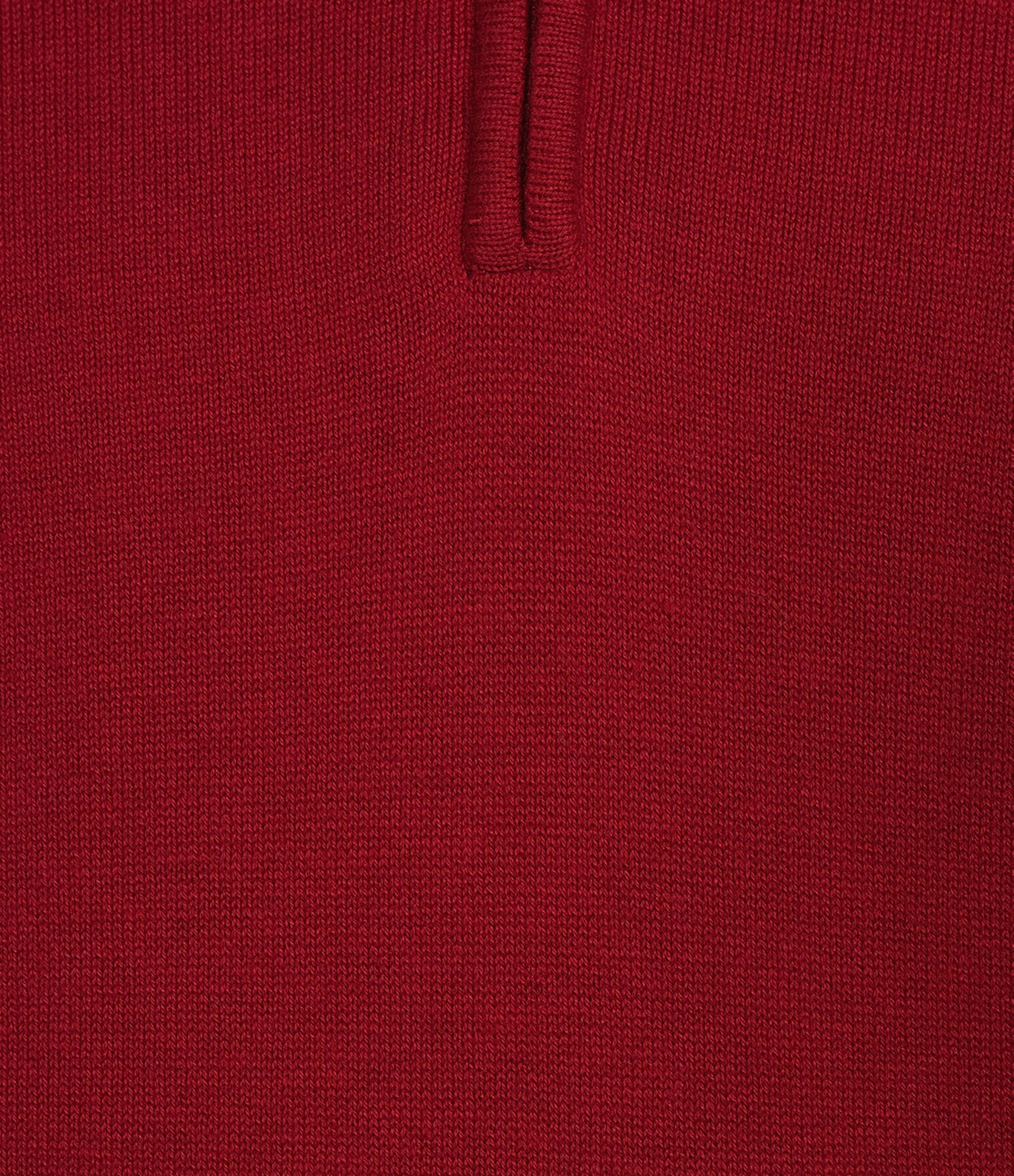 Roundtree & Yorke Mock Neck Long Sleeve Solid Quarter Zip Sweater