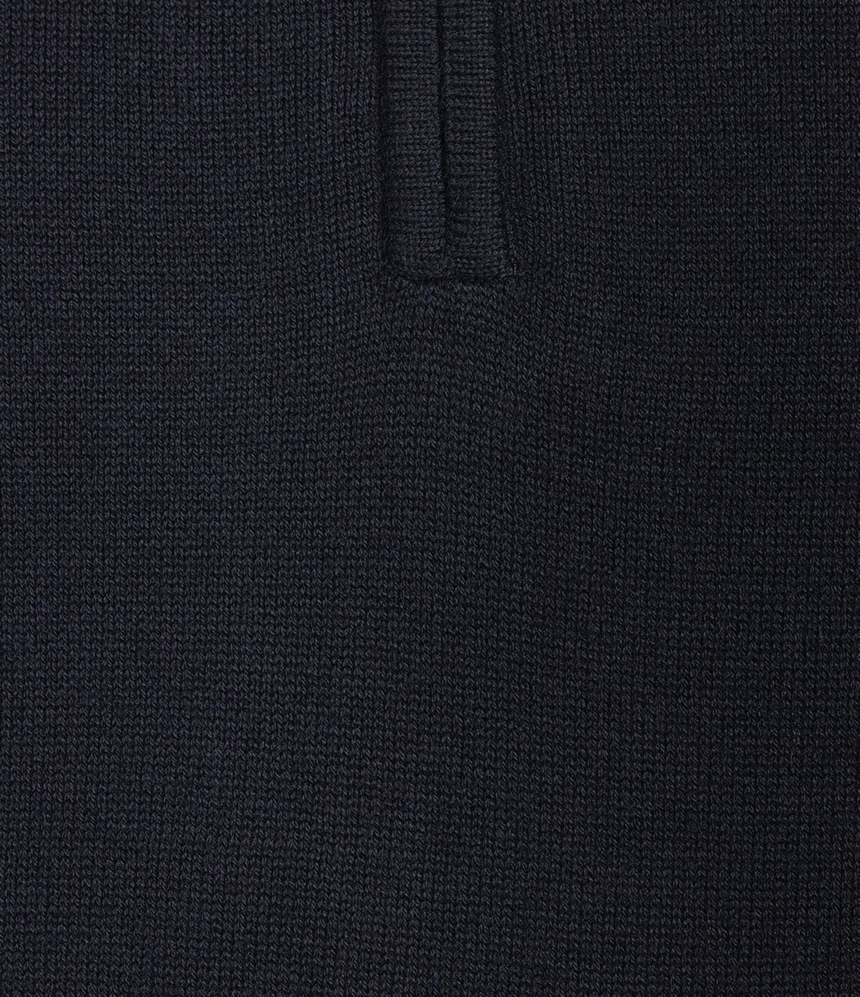 Roundtree & Yorke Mock Neck Long Sleeve Solid Quarter Zip Sweater