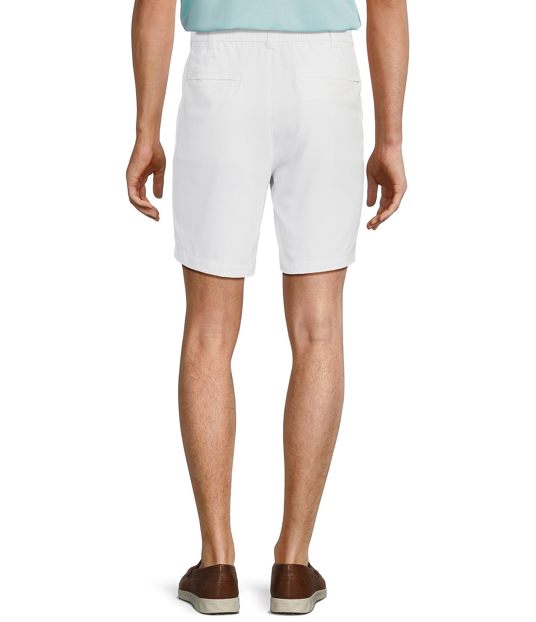 Roundtree & Yorke Performance Half Elastic Classic Fit Stretch Fabric 8#double; Inseam Shorts