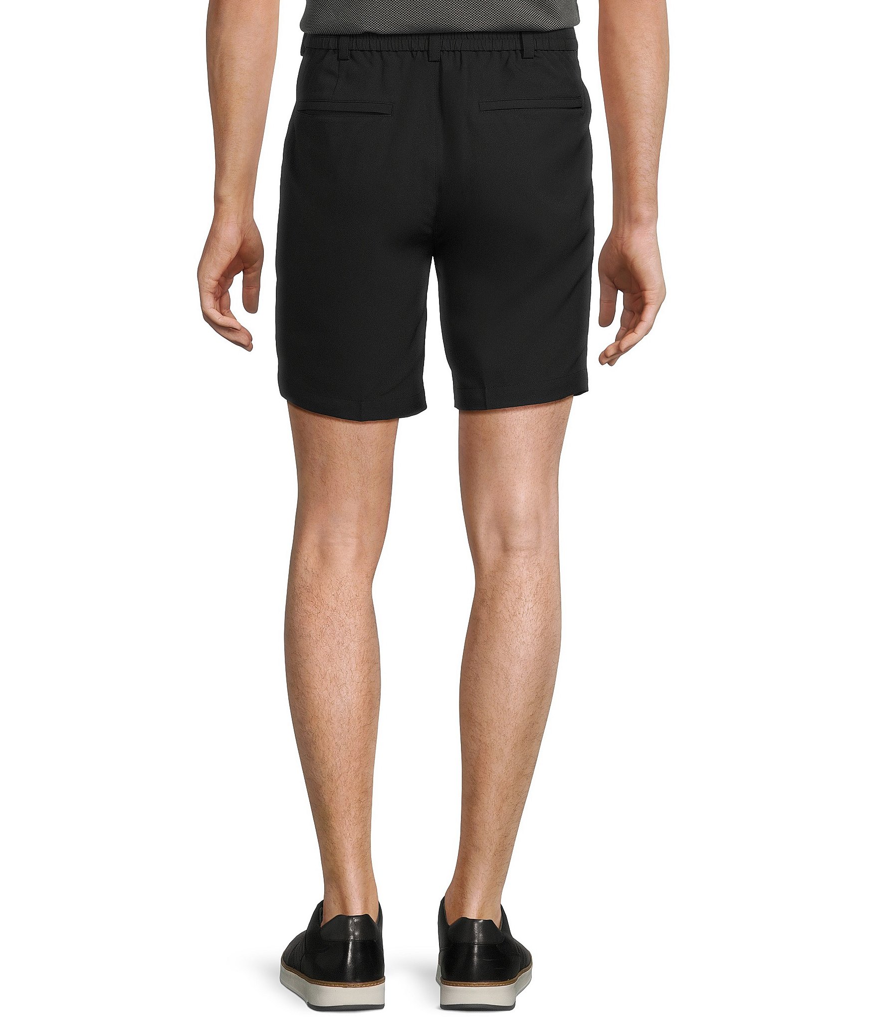 Roundtree & Yorke Performance Half Elastic Classic Fit Stretch Fabric 8#double; Inseam Shorts