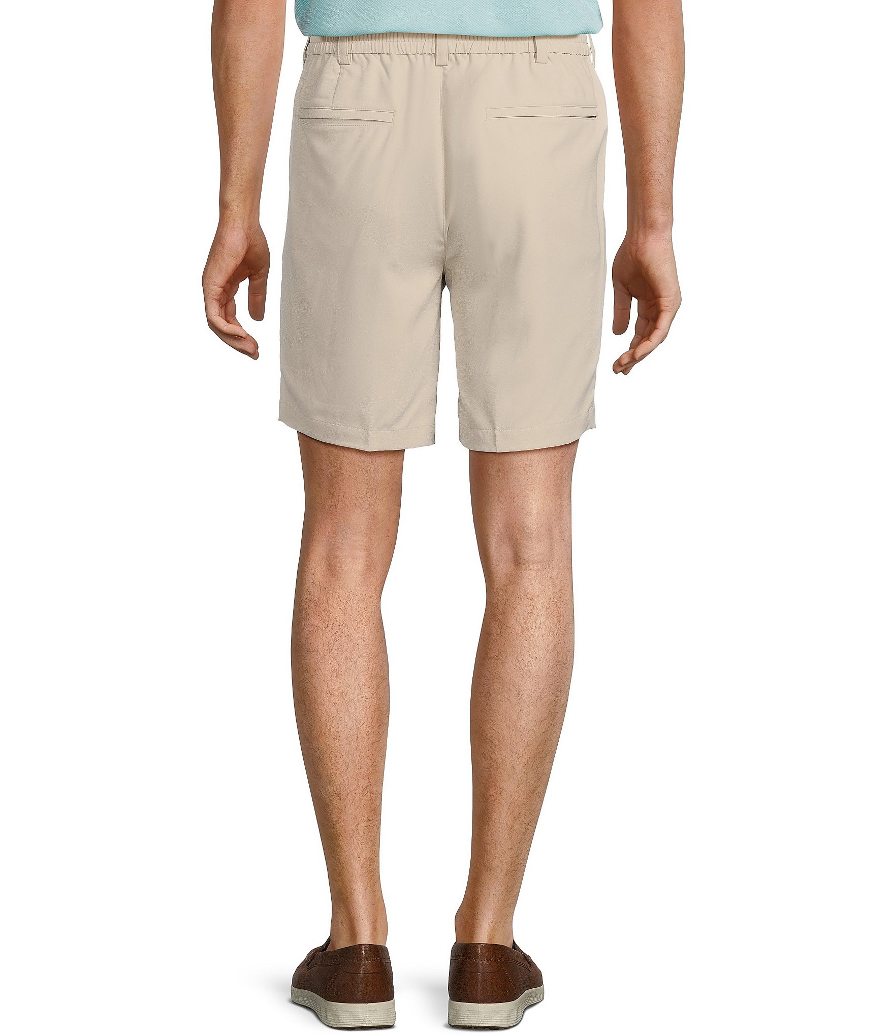 Roundtree & Yorke Performance Half Elastic Classic Fit Stretch Fabric 8#double; Inseam Shorts