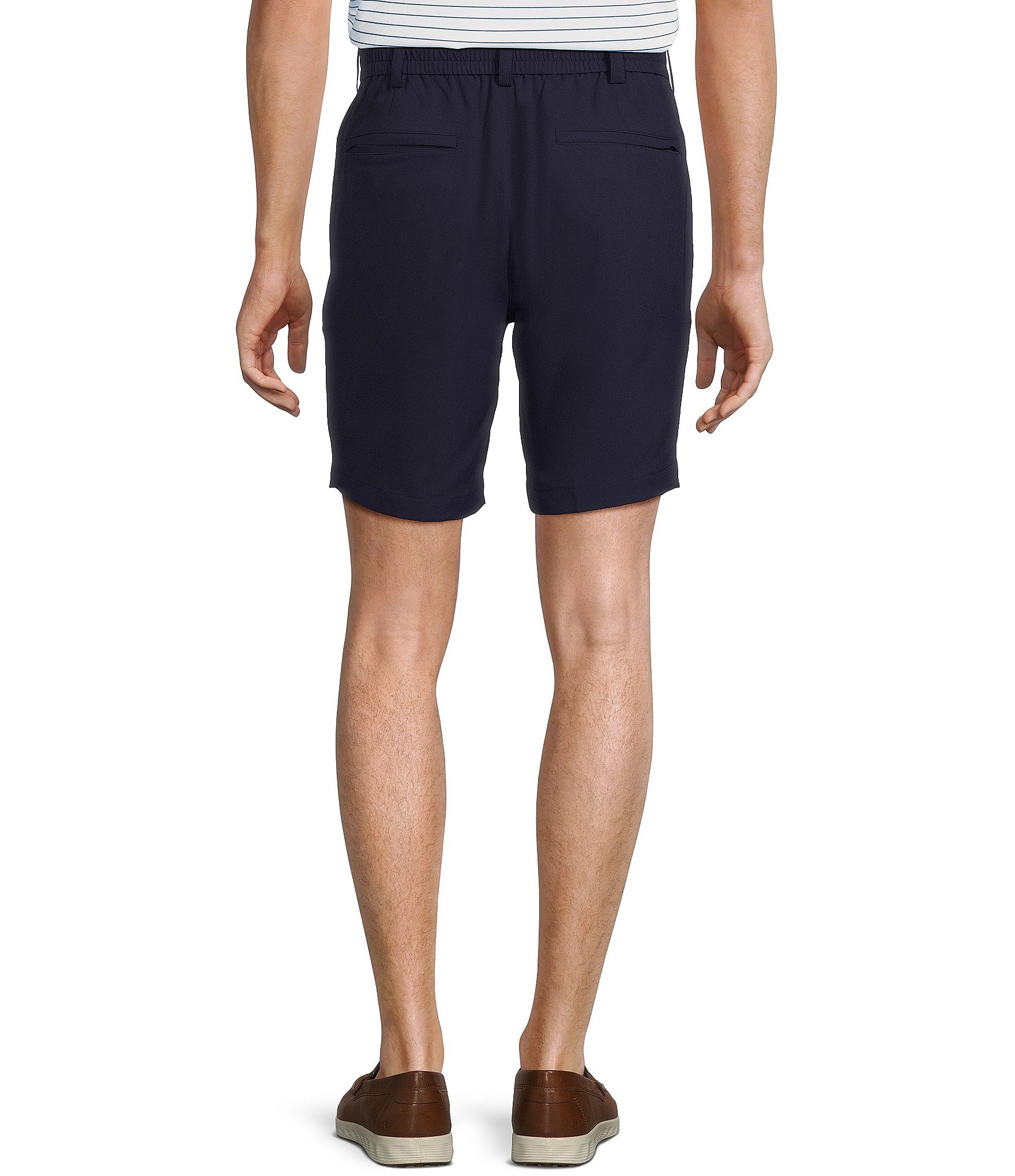 Roundtree & Yorke Performance Half Elastic Classic Fit Stretch Fabric 8#double; Inseam Shorts