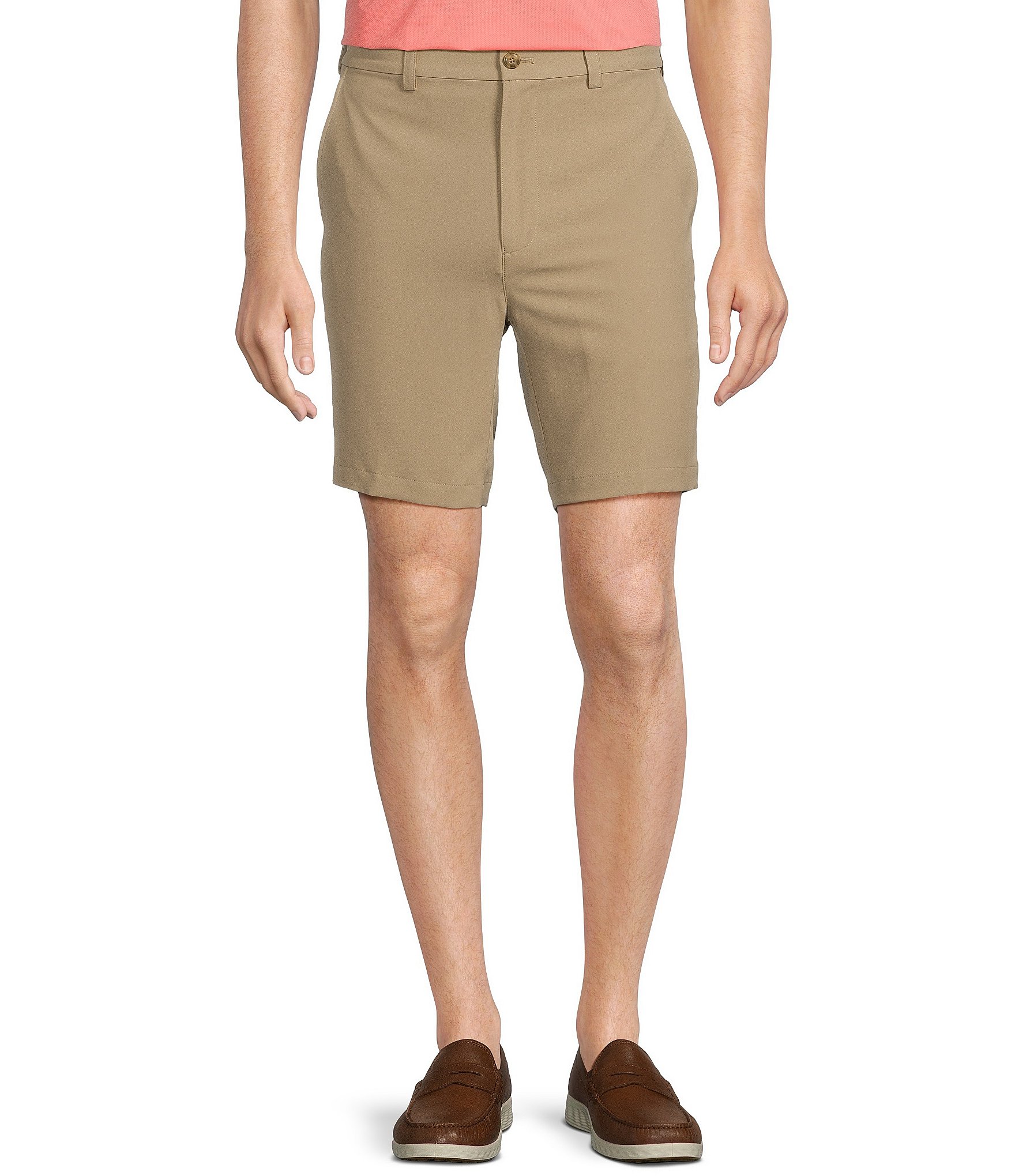 Roundtree & Yorke Performance Half Elastic Classic Fit Stretch Fabric 8#double; Inseam Shorts