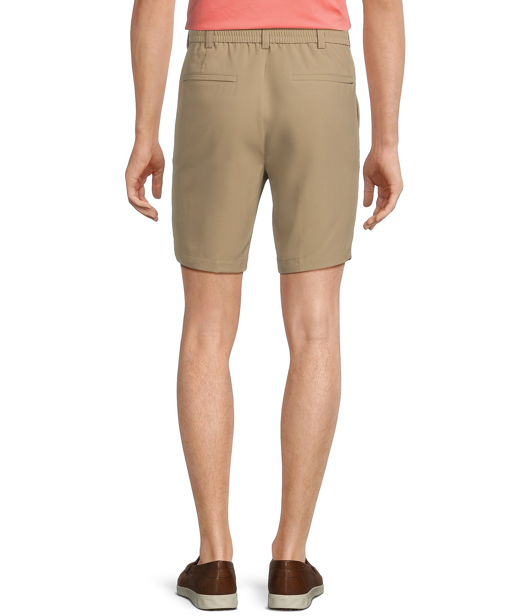 Roundtree & Yorke Performance Half Elastic Classic Fit Stretch Fabric 8#double; Inseam Shorts