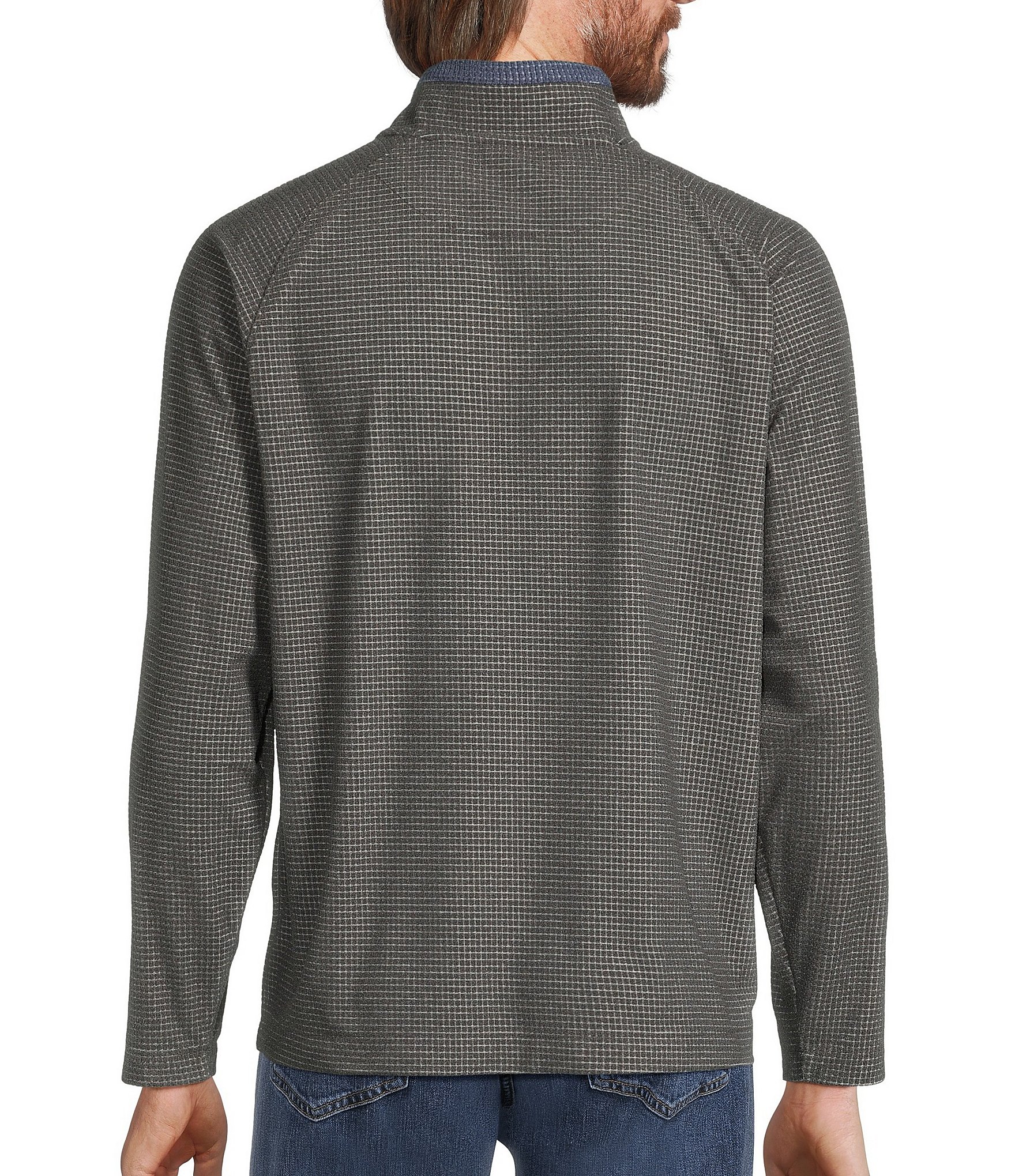 Roundtree & Yorke Performance Long Sleeve Solid Fleece Quarter Zip Pullover