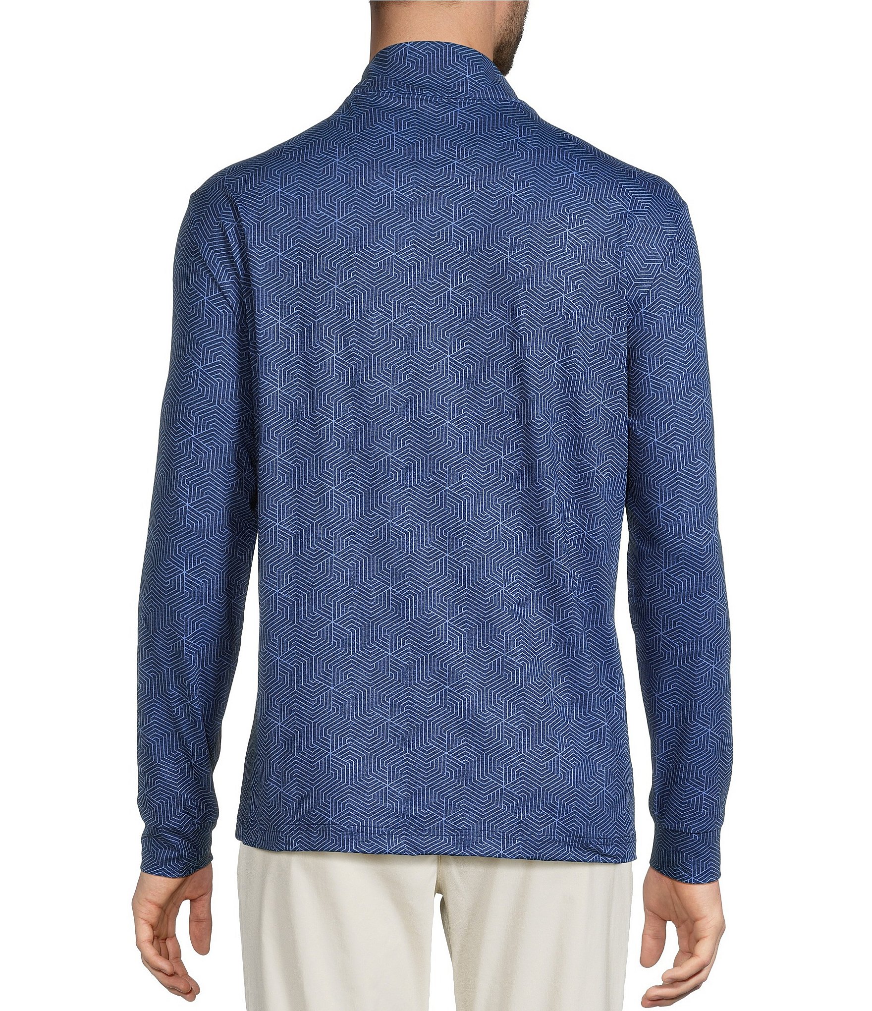 Roundtree & Yorke Performance Long-Sleeve Solid Quarter-Zip Pullover