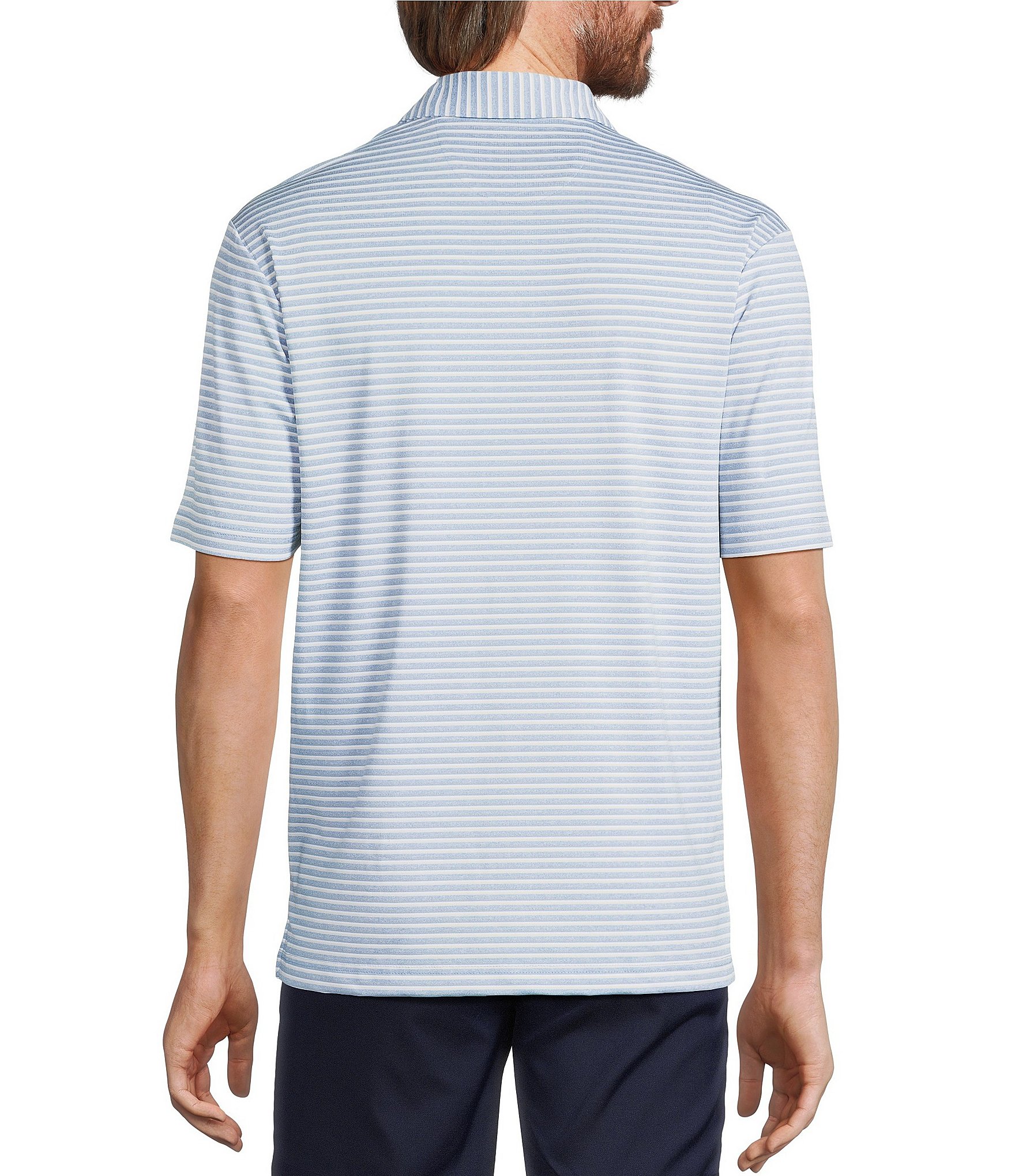 Roundtree & Yorke Performance Multi Stripe Polo Shirt