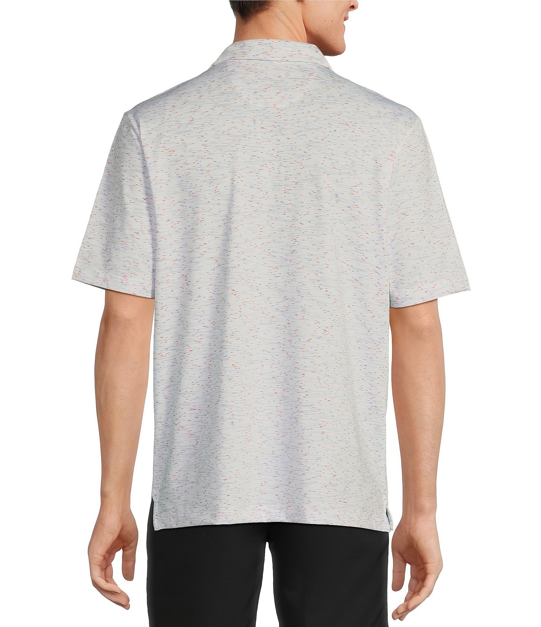 Roundtree & Yorke Performance Short Sleeve Solid Jacquard Polo Shirt