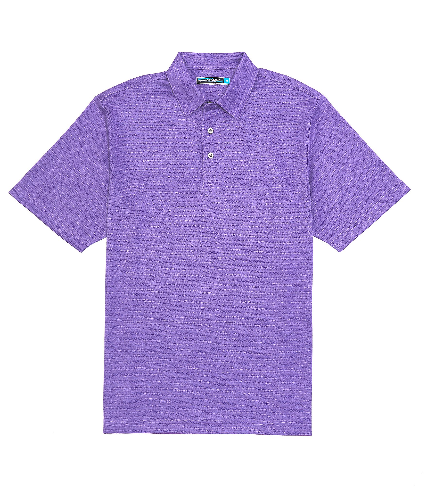 Roundtree & Yorke Performance Short Sleeve Space Dye Jacquard Polo ...