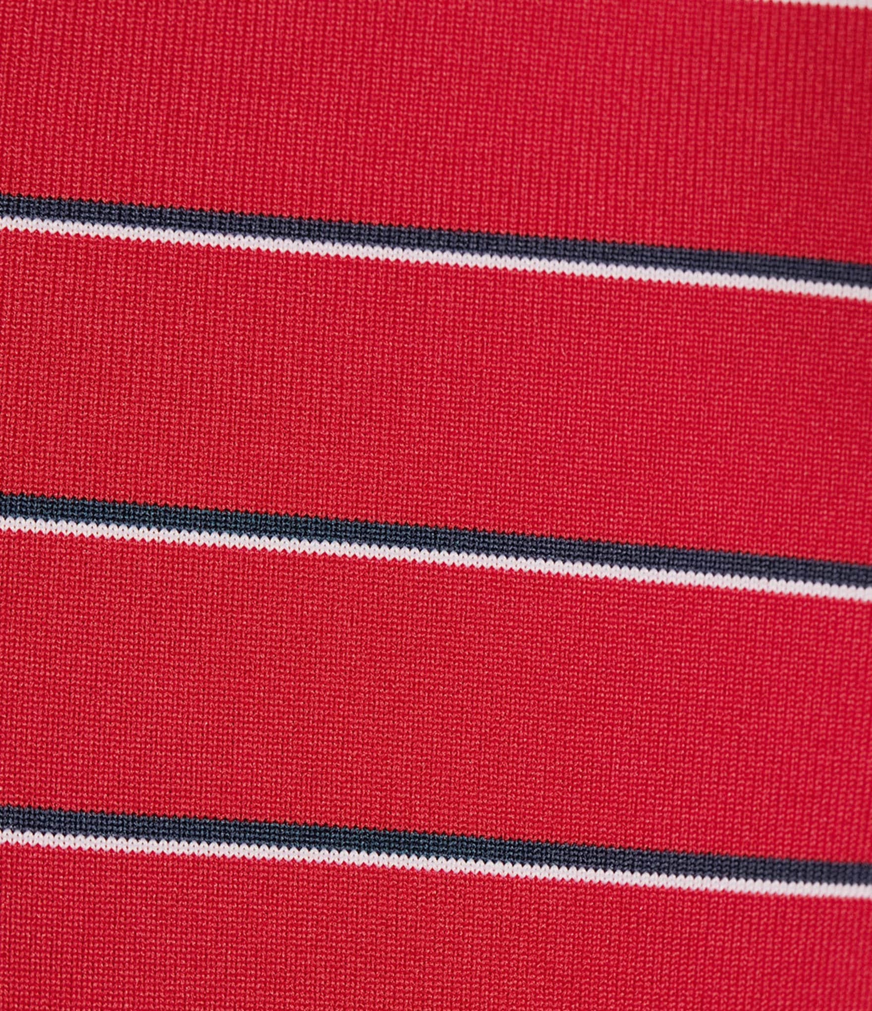 Roundtree & Yorke Performance Short Sleeve Yarn-Dyed Stripe Polo Shirt