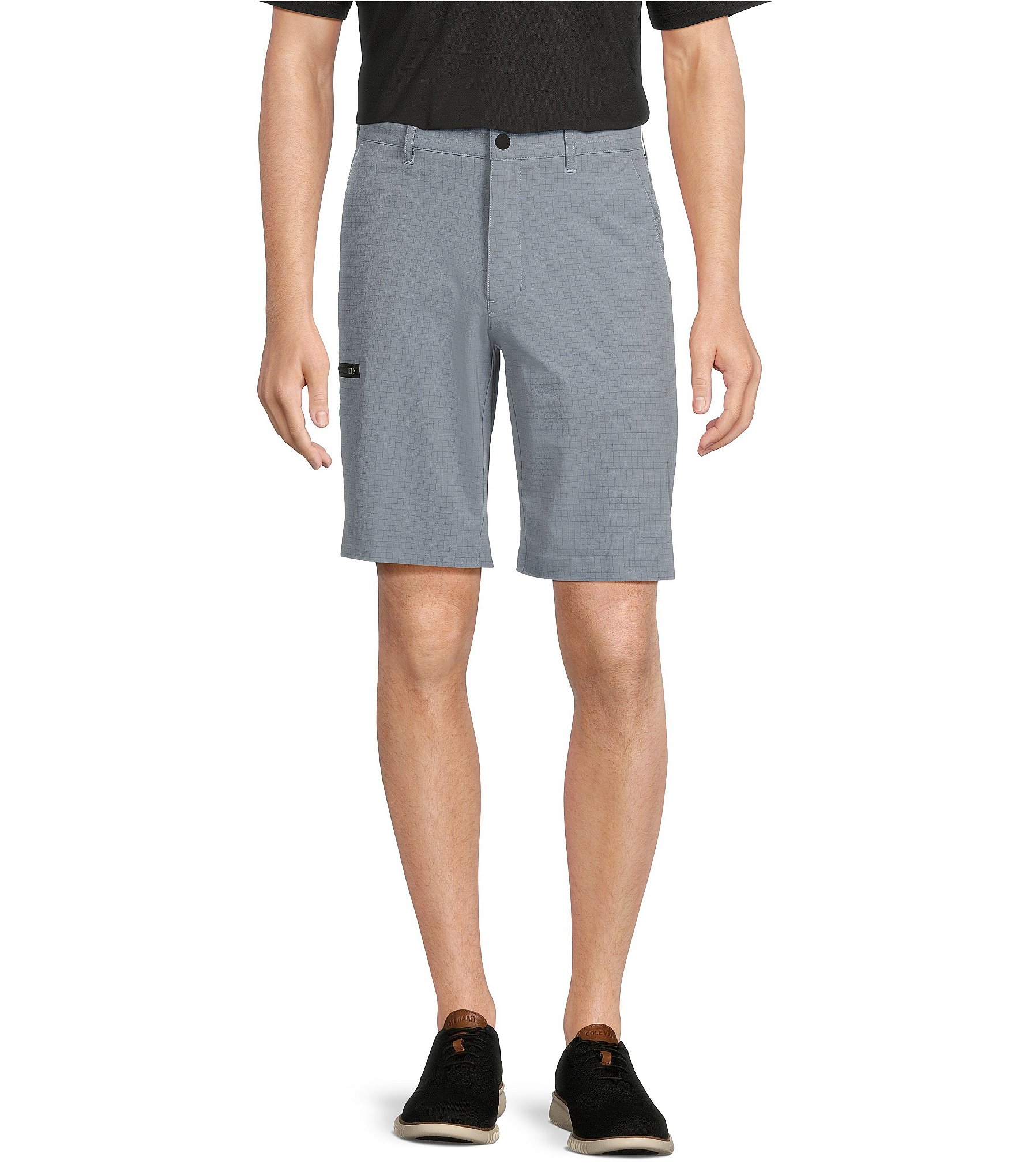 Roundtree & Yorke Performance Straight Fit Flat Front 10#double; Tech Shorts