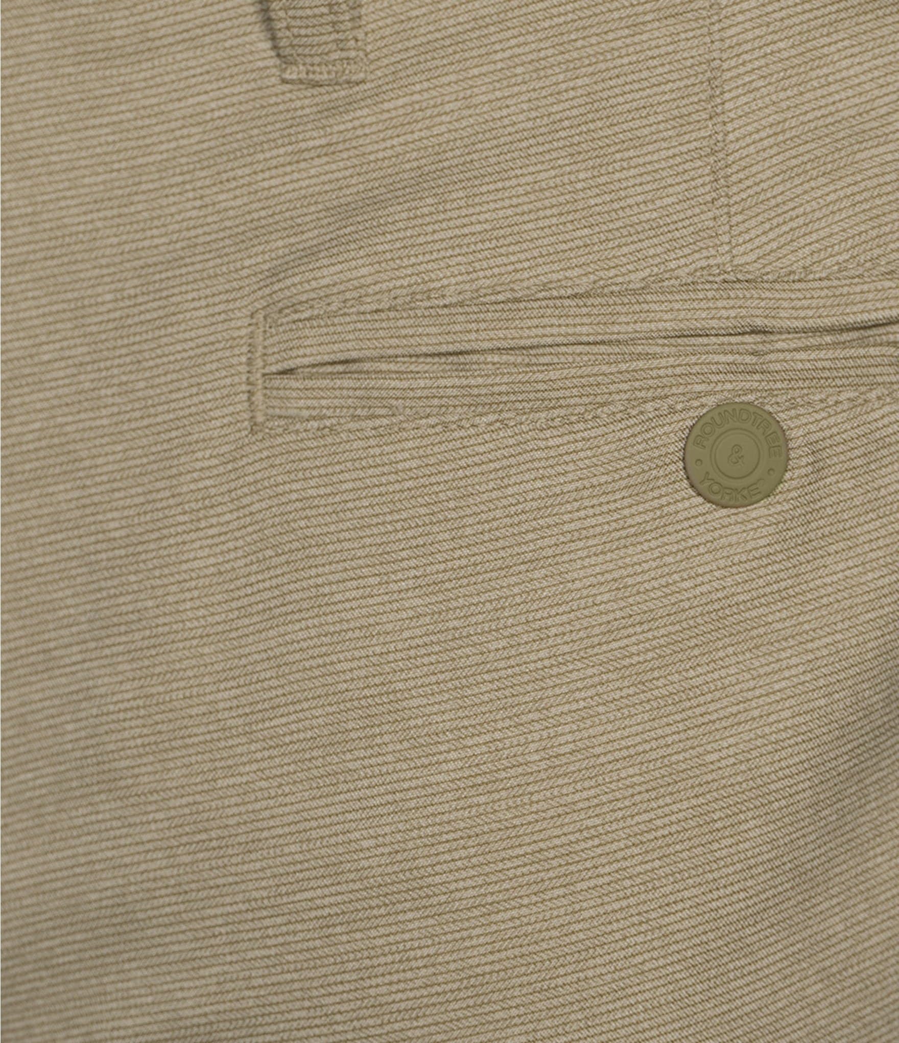 Roundtree & Yorke Performance Stretch Fabric Classic Fit Flat Front 8#double; Horizontal Texutred Shorts