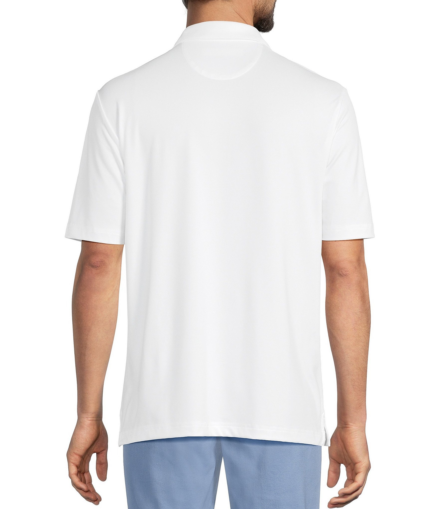 Roundtree & Yorke Performance The Fairway Short Sleeve Solid Polo Shirt