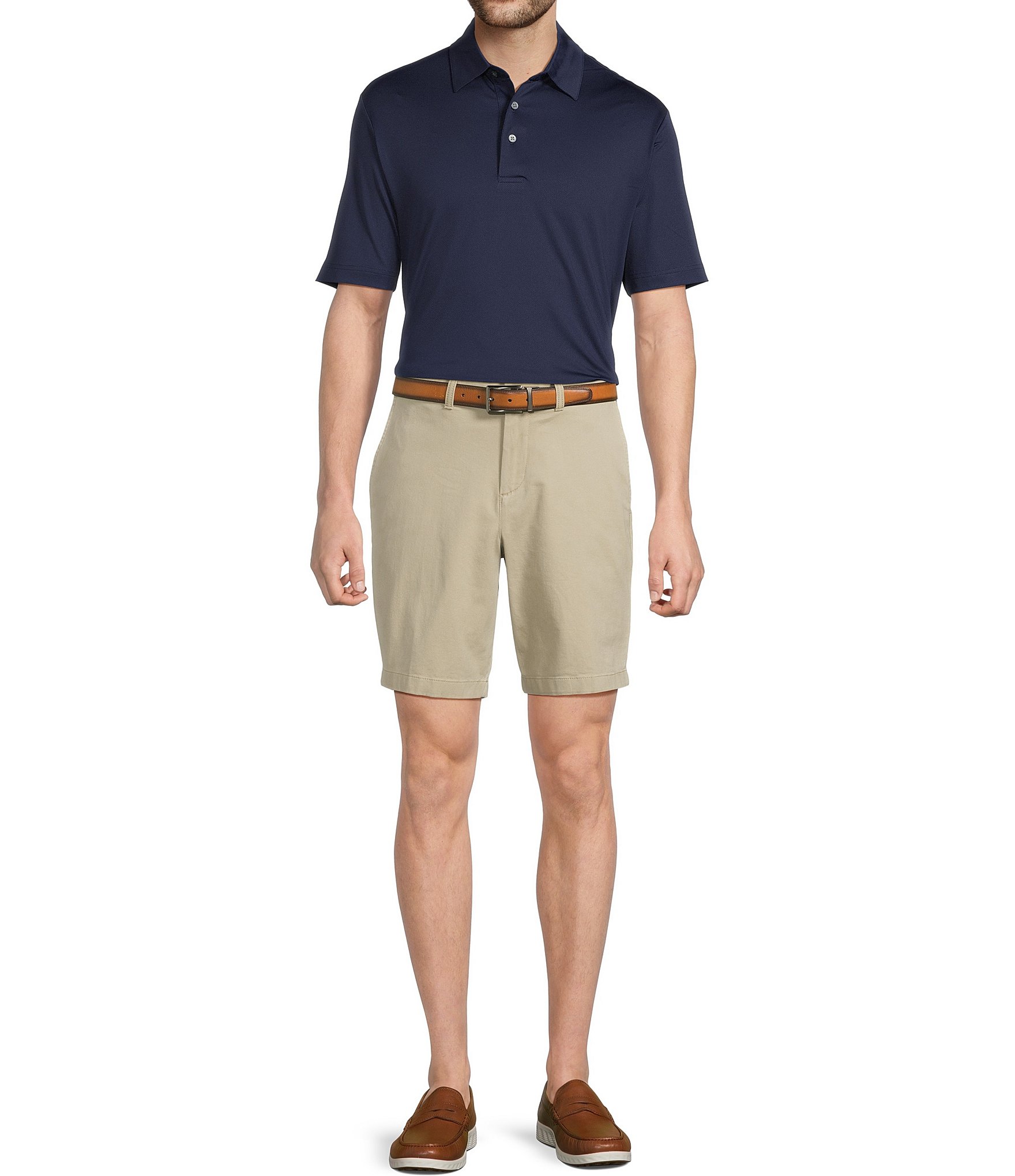 Roundtree & Yorke Performance The Fairway Short Sleeve Solid Polo Shirt