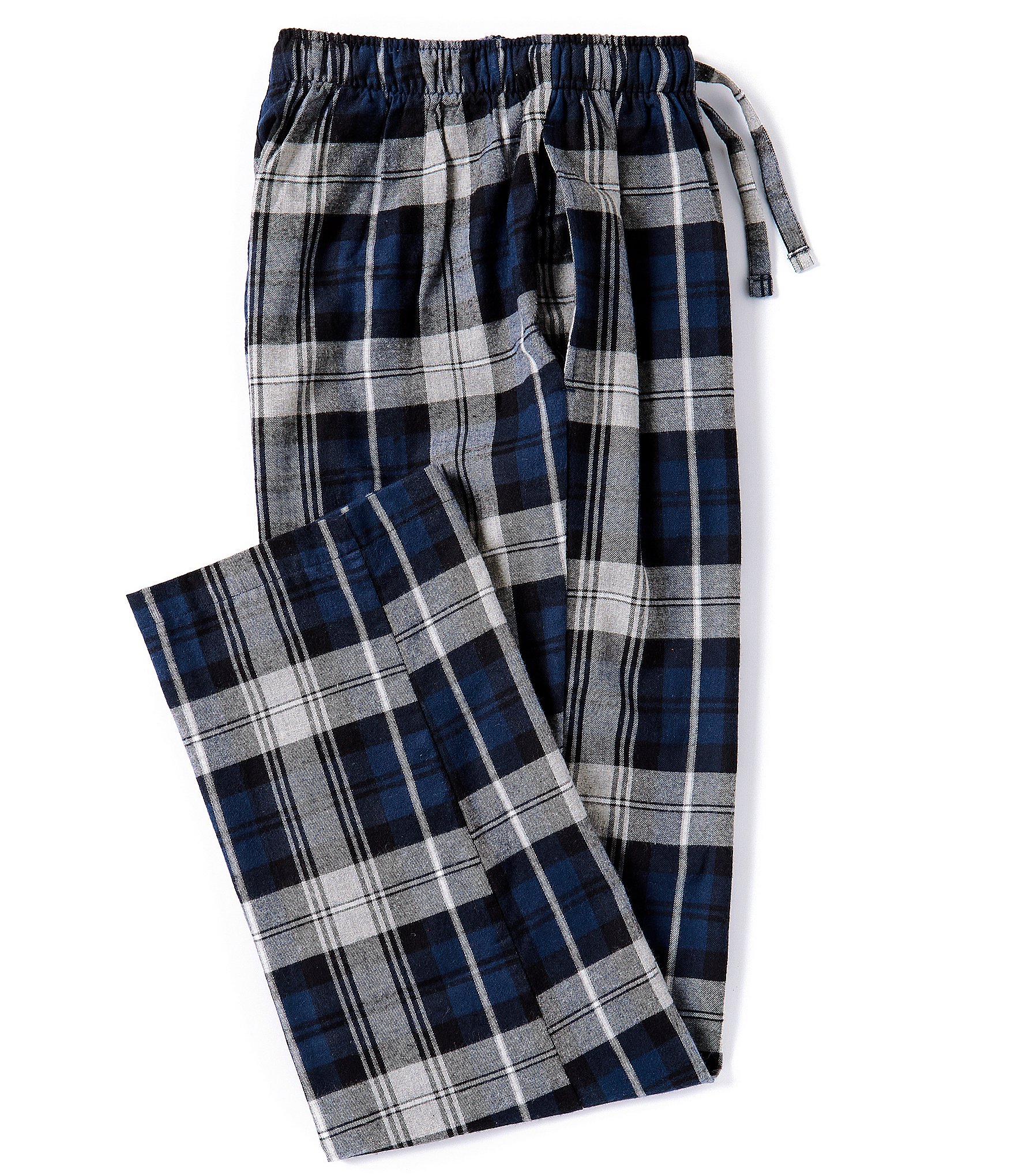 Roundtree & Yorke Plaid Flannel Sleep Pants | Dillard's