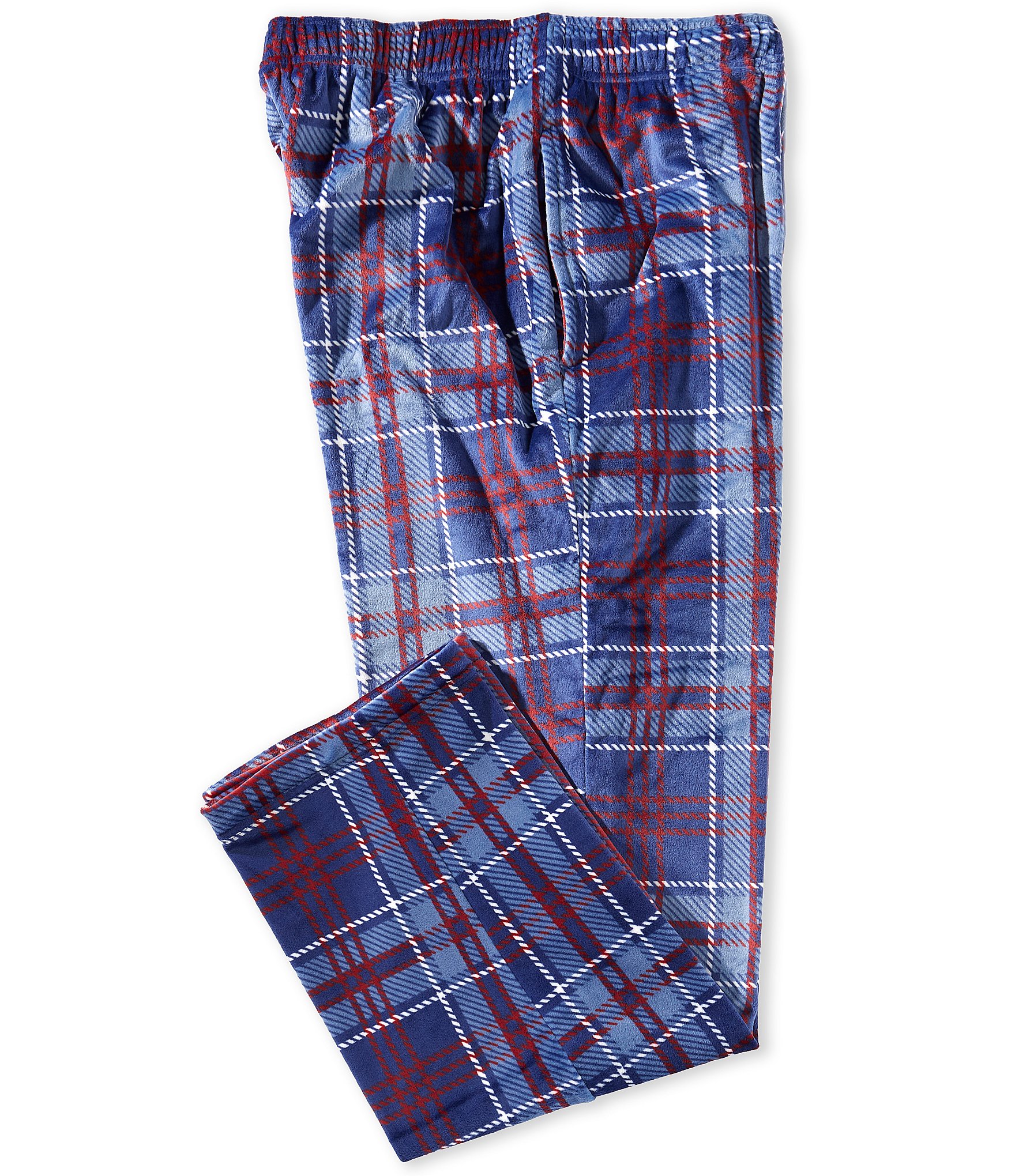 Roundtree & Yorke Plaid Micro Fleece Sleep Pants