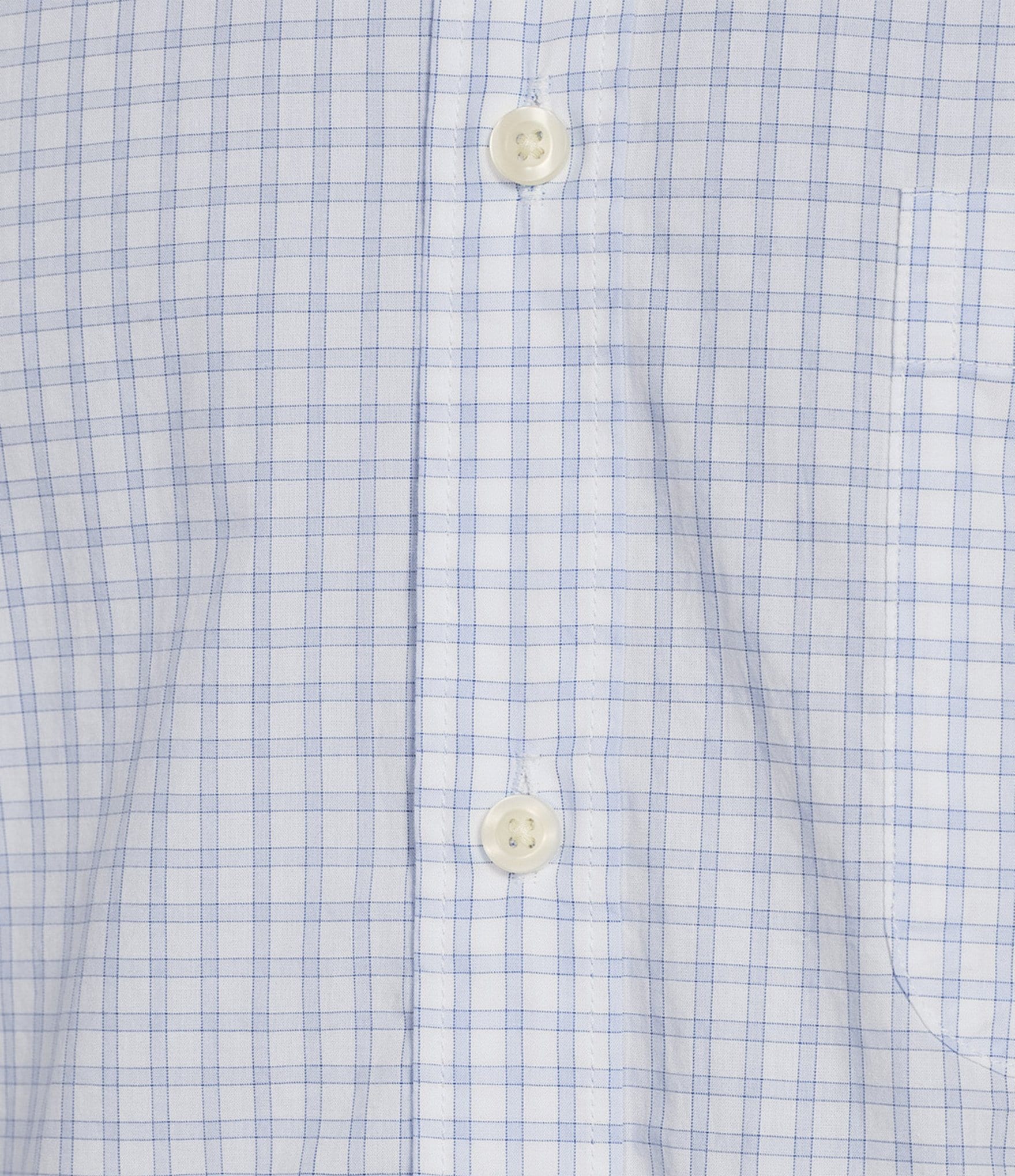 Roundtree & Yorke Short Sleeve Medium Checked Poplin Sport Shirt