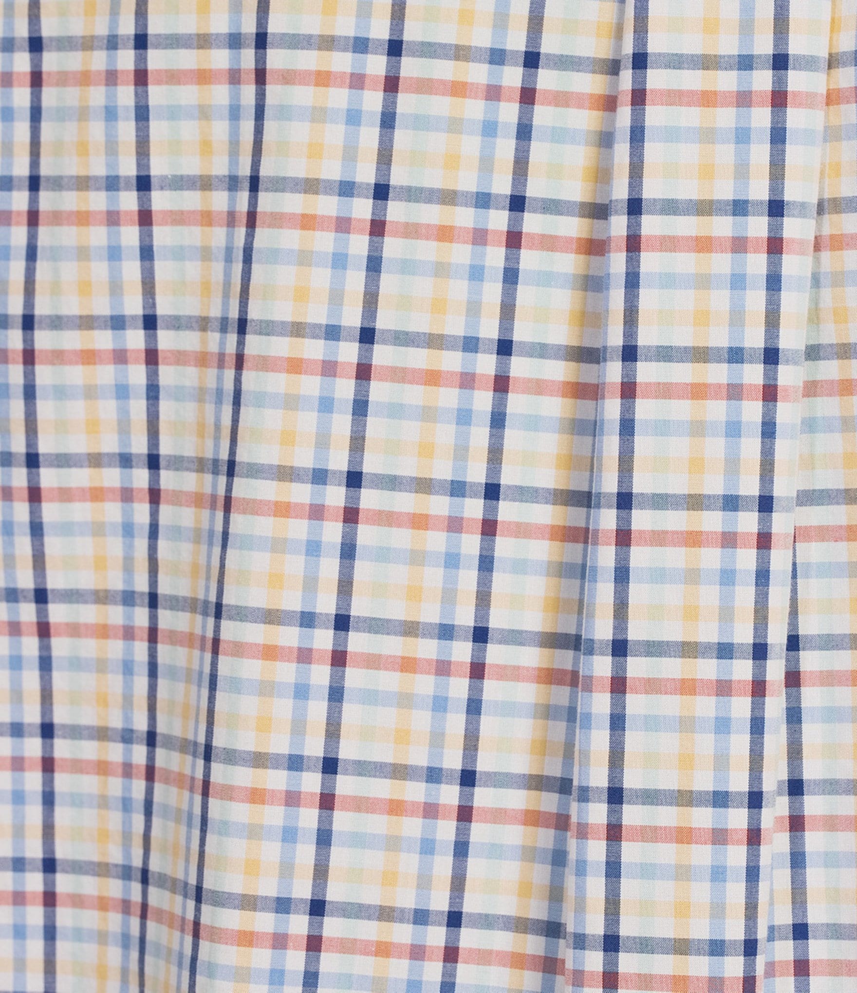 Roundtree & Yorke Short Sleeve Small Plaid Poplin Sport Shirt