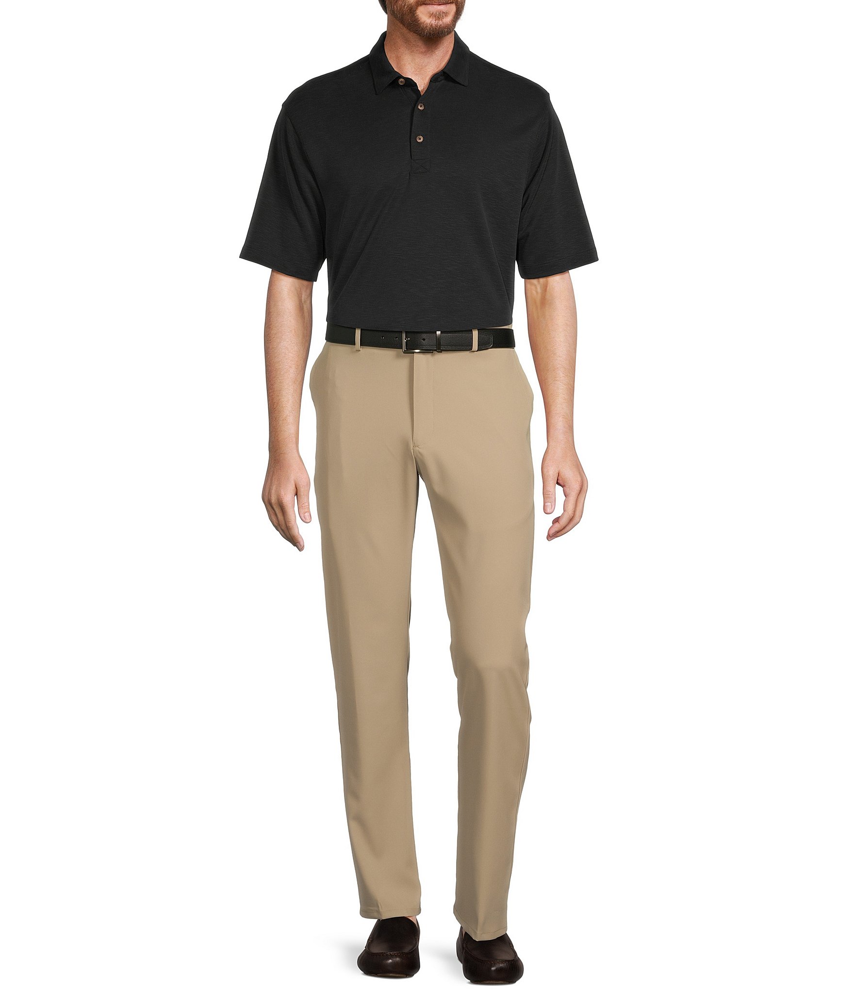 Roundtree & Yorke Short Sleeve Solid Polo Shirt