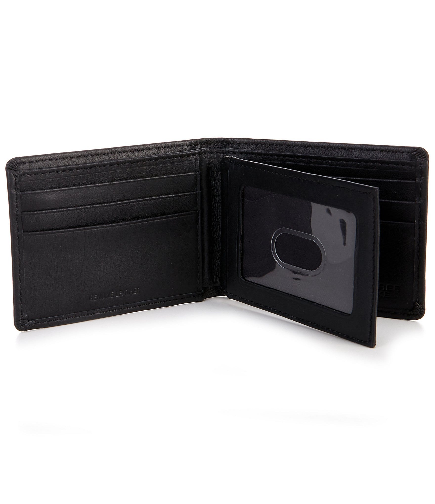 Roundtree & Yorke Slim Nappa Leather Winged Bifold Wallet