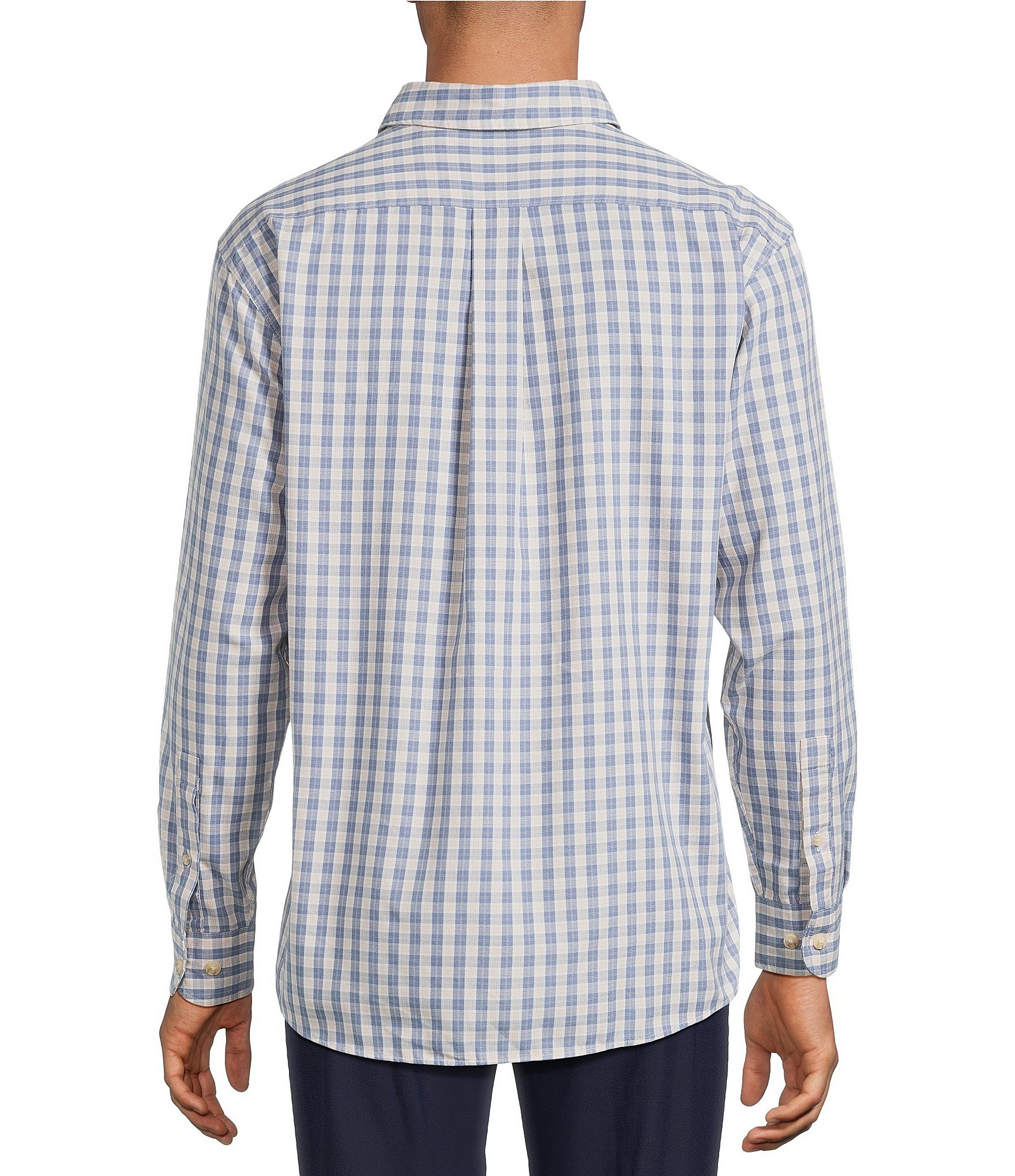 Roundtree & Yorke Small Plaid Sport Shirt