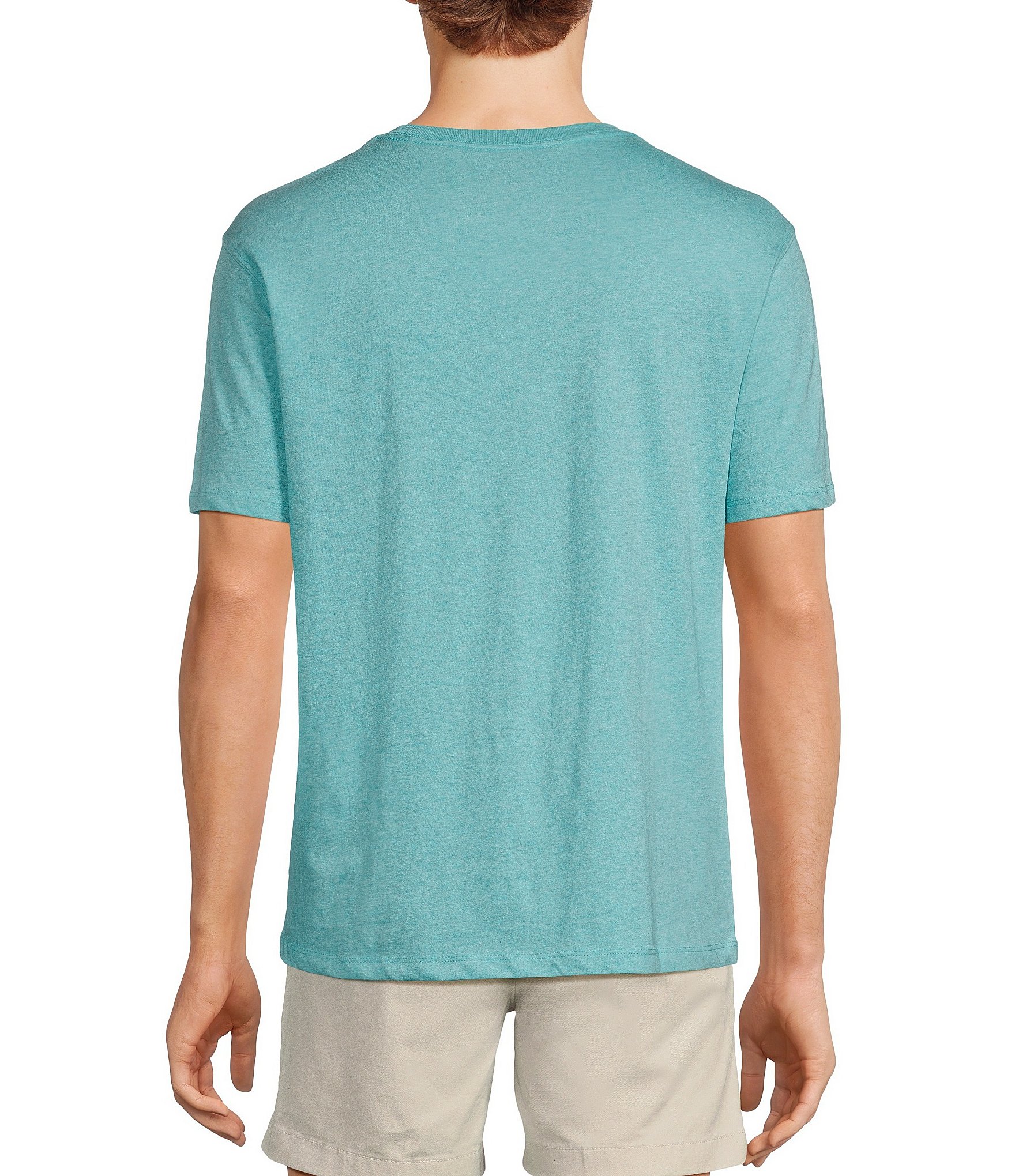 Roundtree & Yorke Solid Cloud Short Sleeve Crew Neck T-Shirt