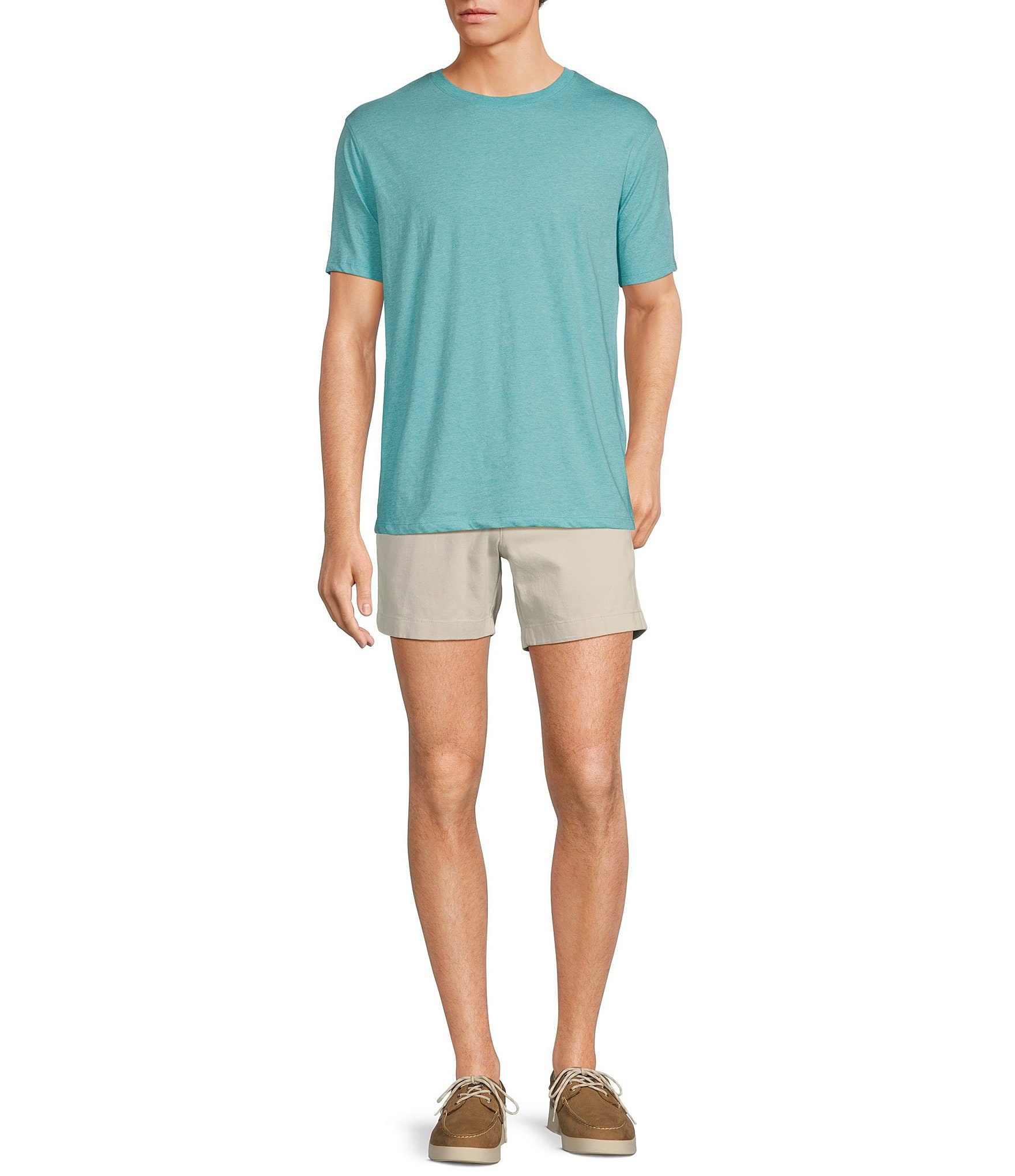 Roundtree & Yorke Solid Cloud Short Sleeve Crew Neck T-Shirt