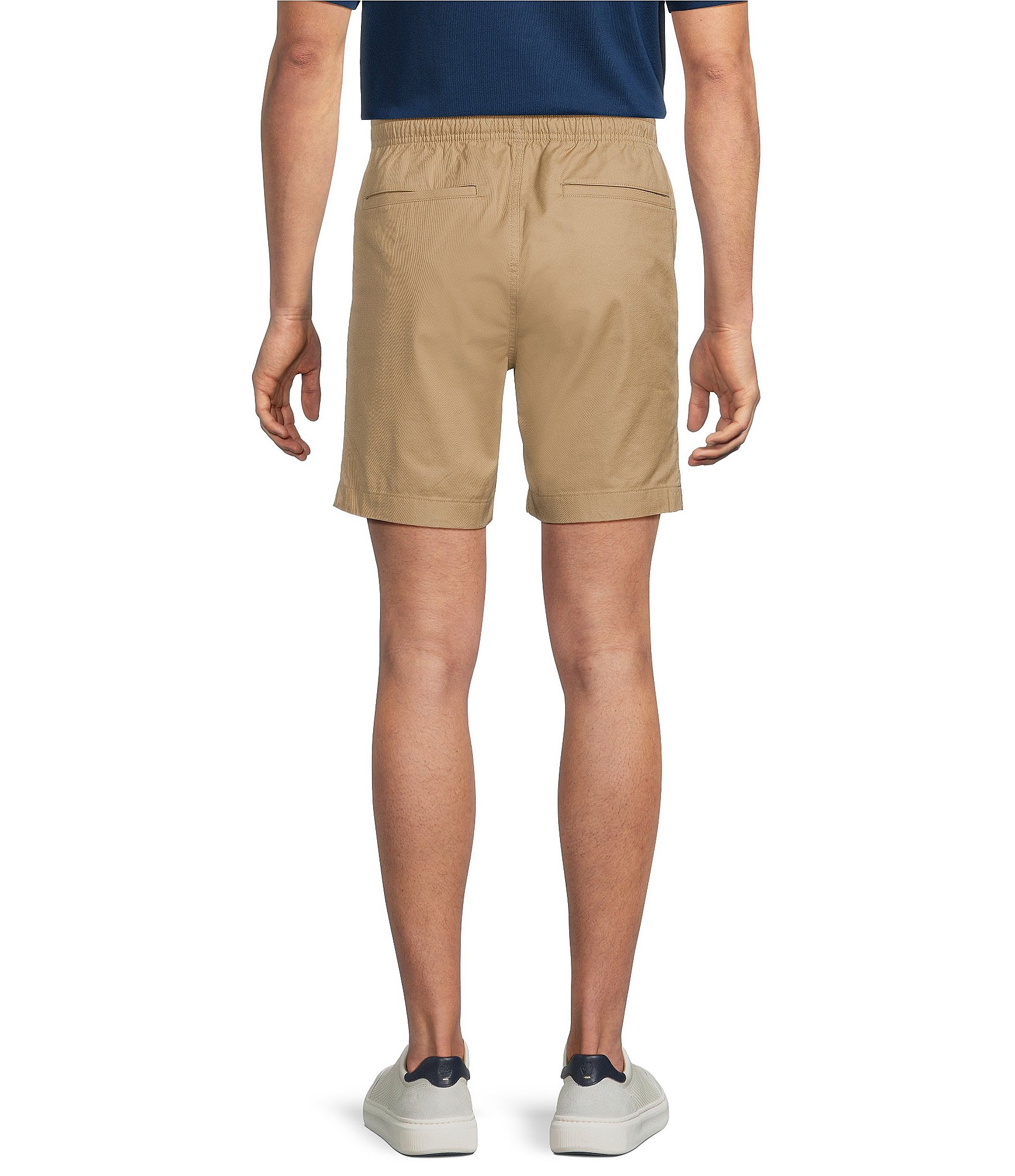 Roundtree & Yorke Straight Fit Drawstring 8#double; Inseam Pull-On Shorts