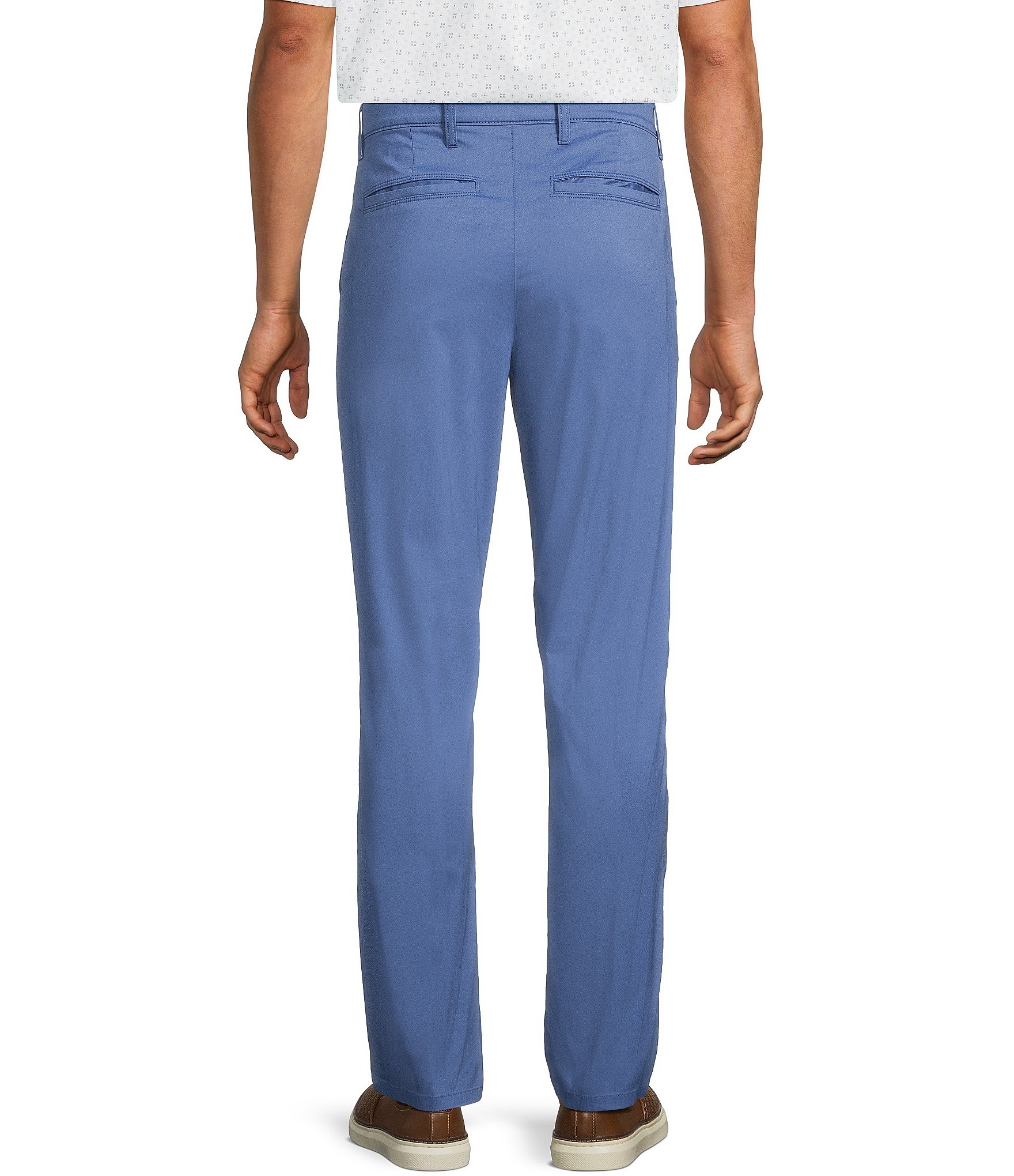 Roundtree & Yorke Straight Fit Flat Front Coolmax Pants