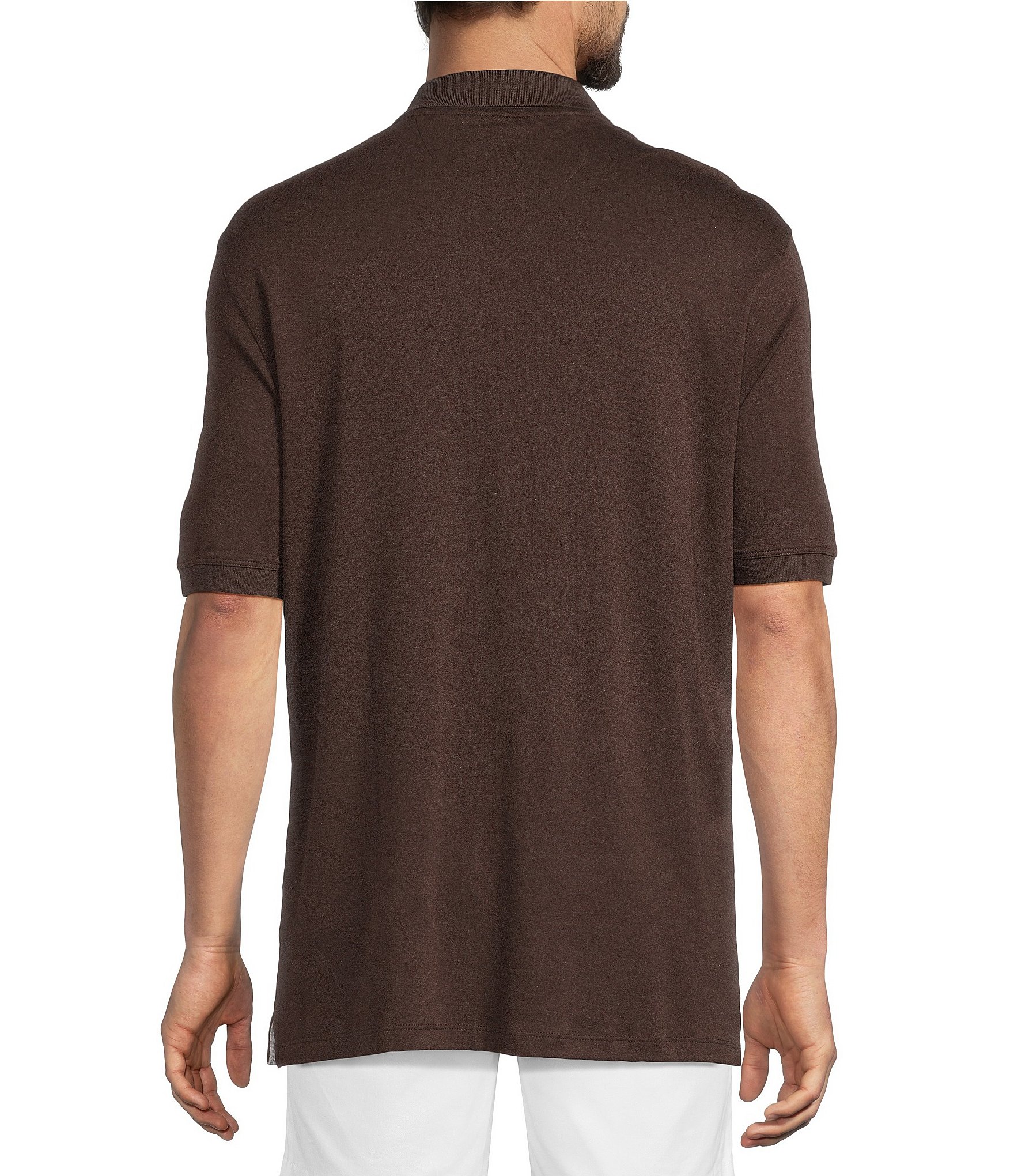 Roundtree & Yorke Supima Cotton Short Sleeve Solid Polo Shirt