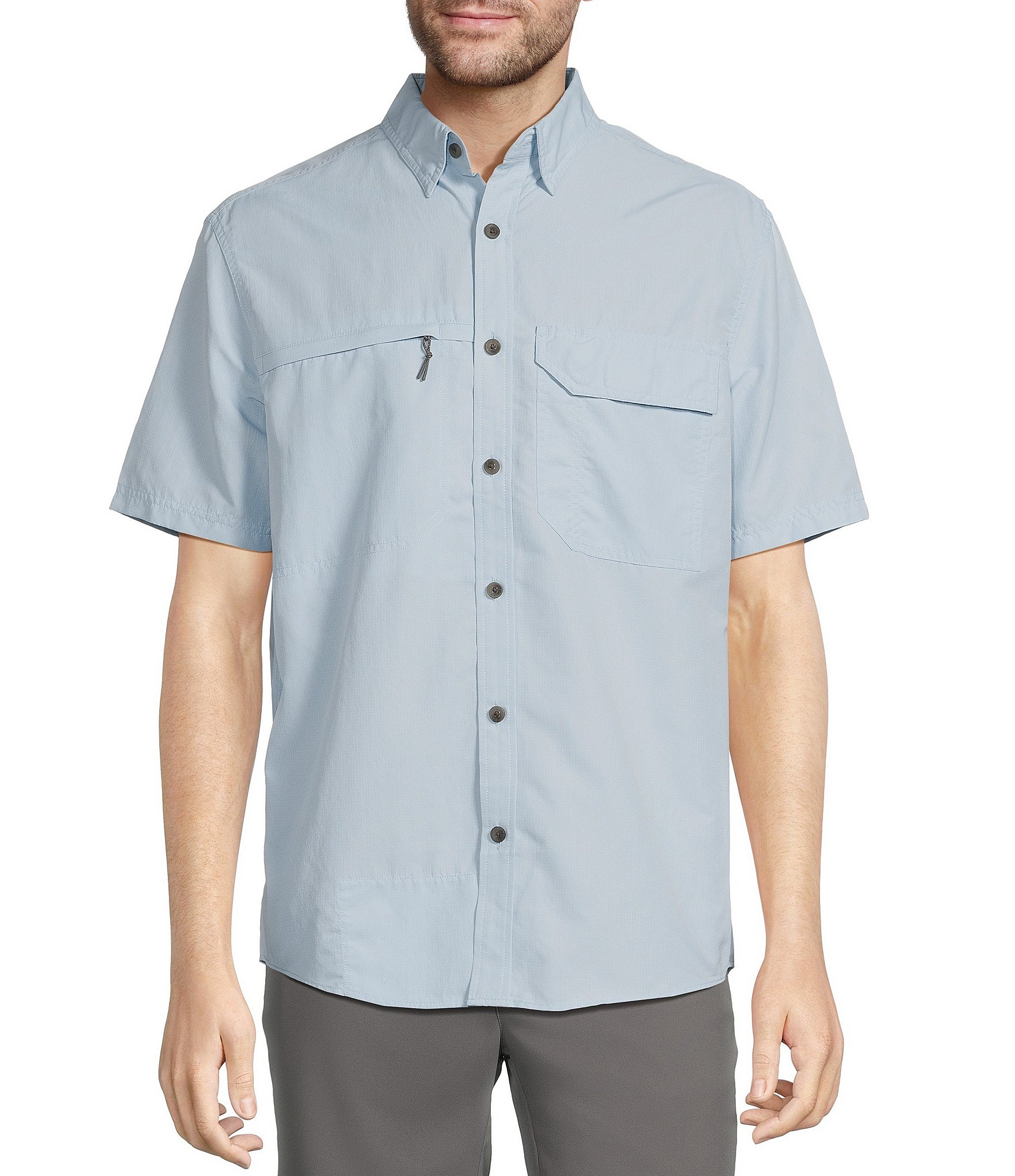 Roundtree & Yorke The Charter Performance Vented Short Sleeve Solid ...