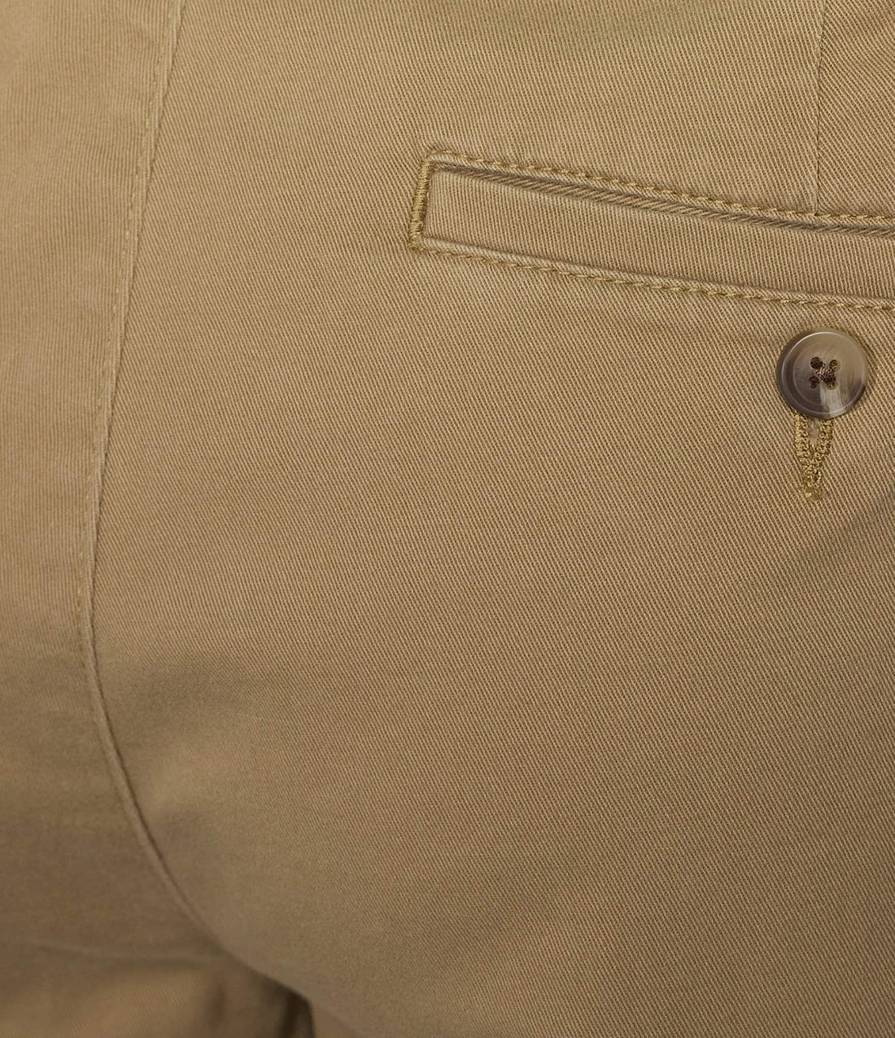 Roundtree & Yorke The Cloud Washed Classic Fit Flat Front 13#double; Chino Shorts