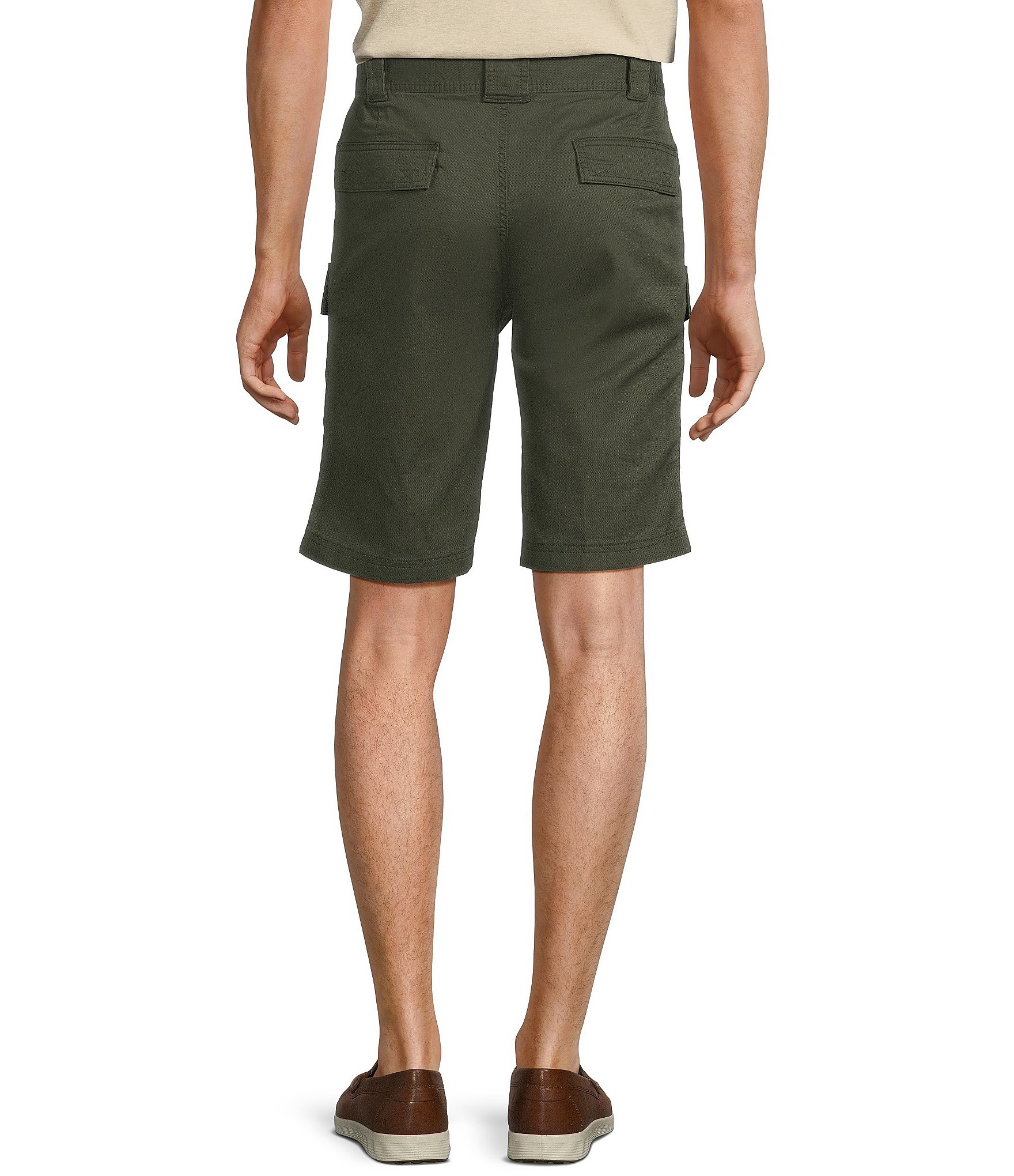 Roundtree & Yorke The Hiker Classic Fit 11#double; Inseam Neutral Cargo Shorts