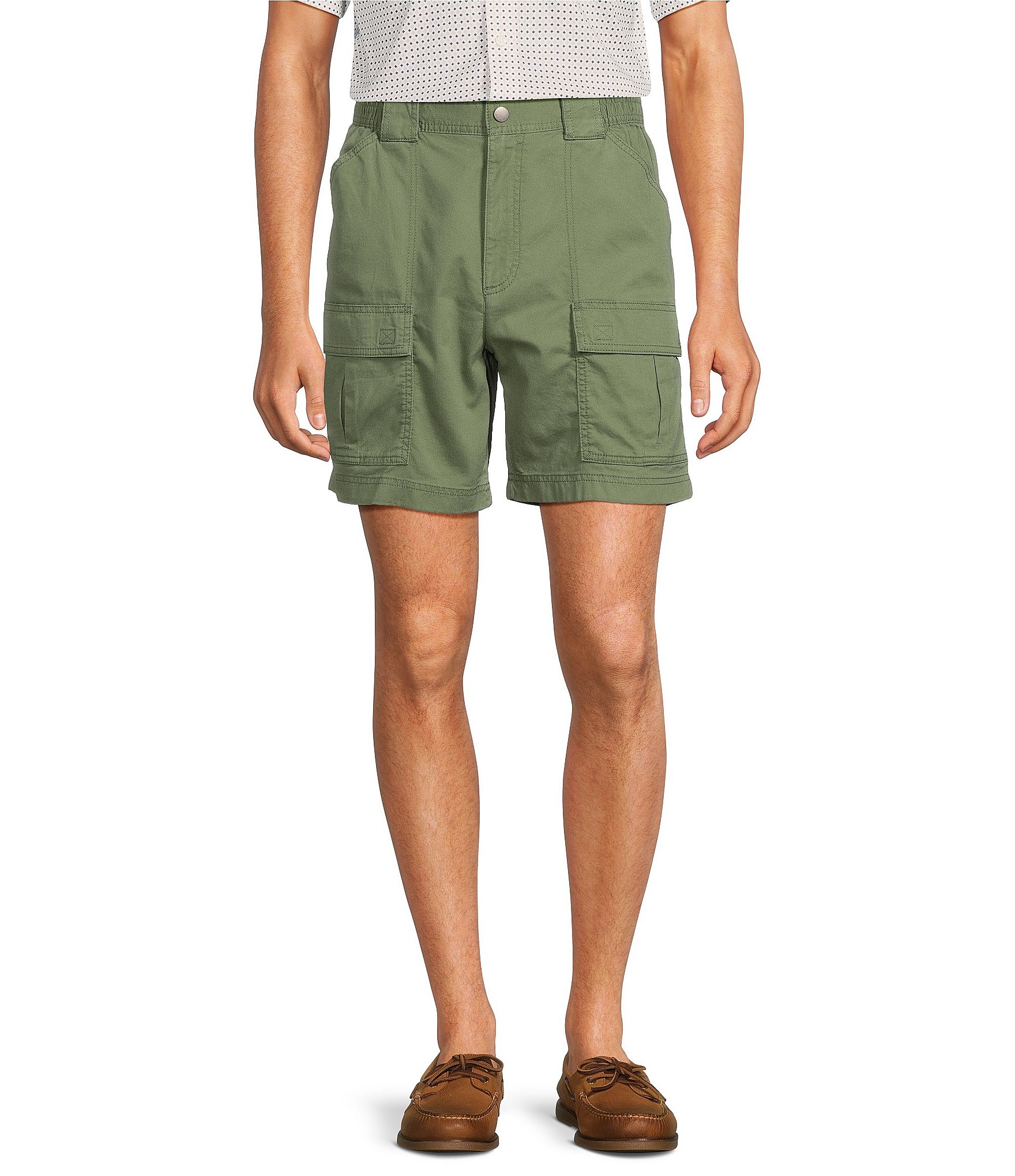 Roundtree & Yorke The Hiker Classic Fit 7#double; Dobby Cargo Shorts