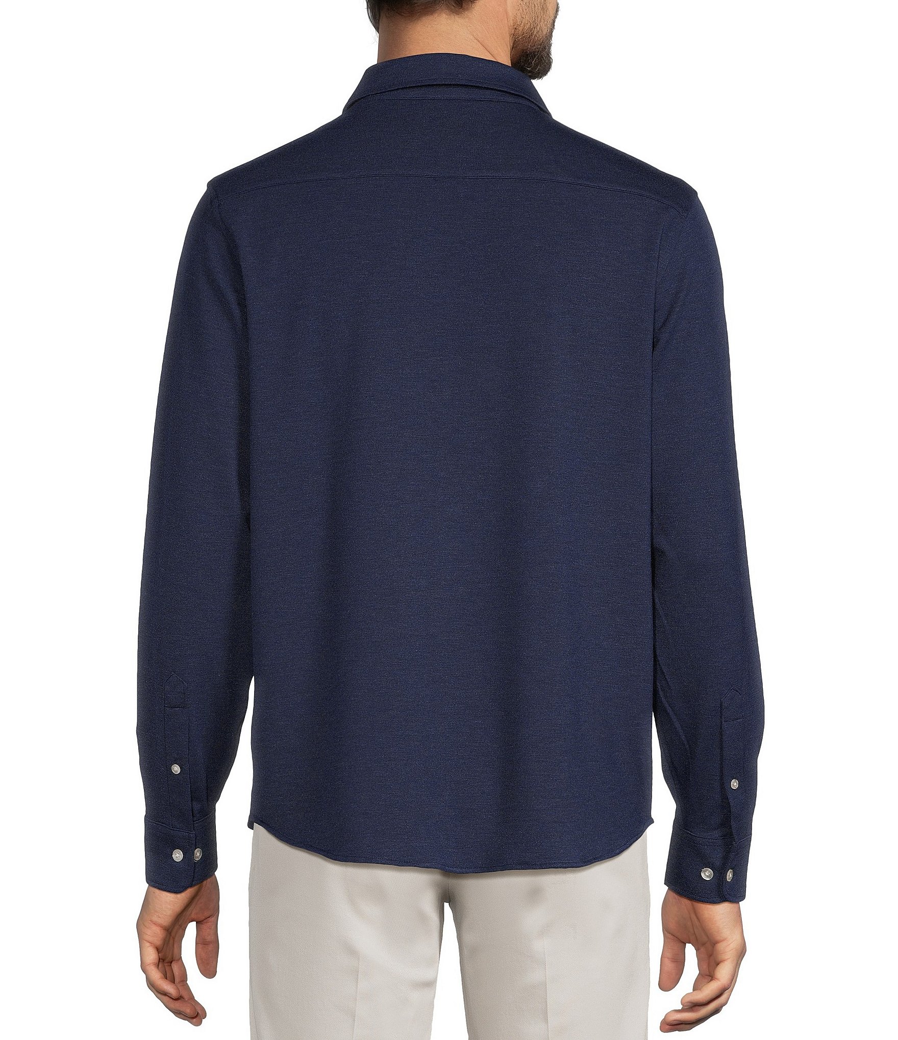 Roundtree & Yorke Travel Smart Solid Coat Front Shirt
